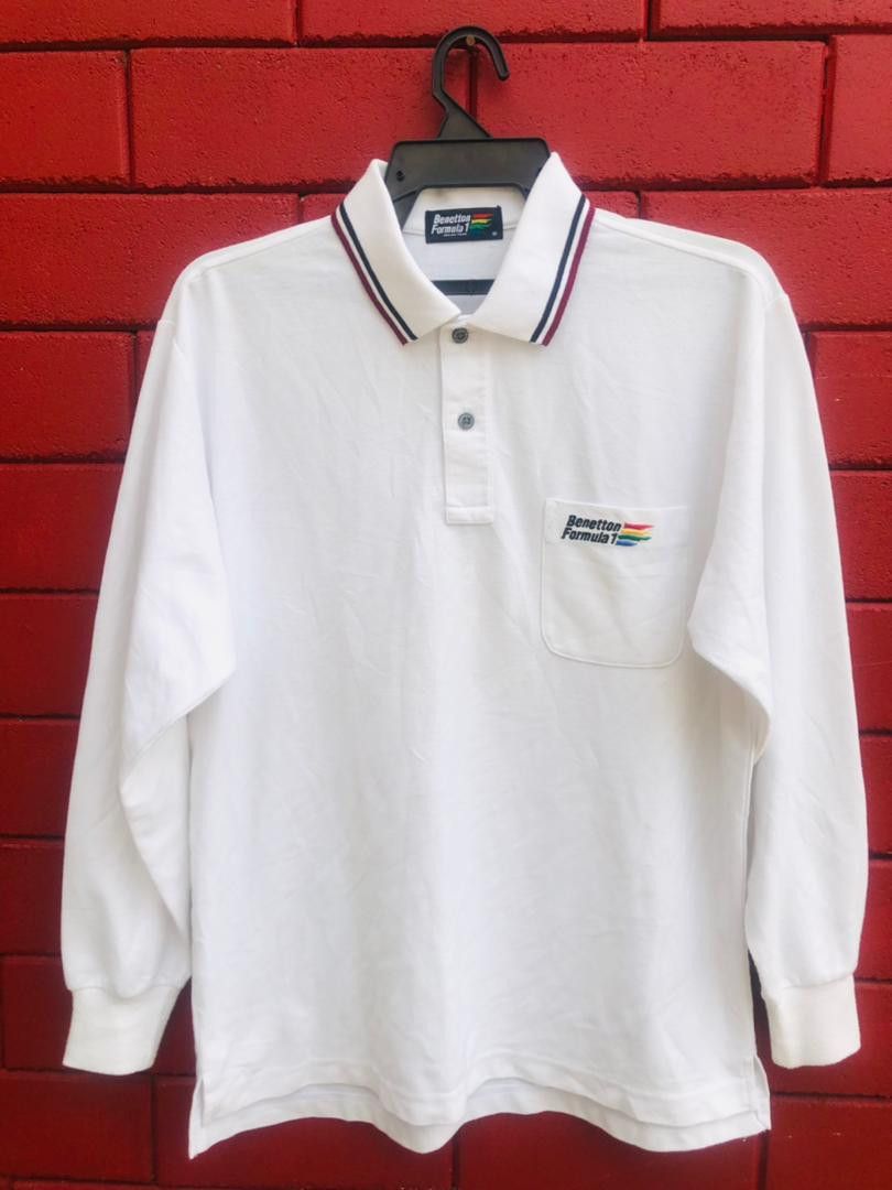 Vintage Benetton F-1 Designer Fashion Style Shirt