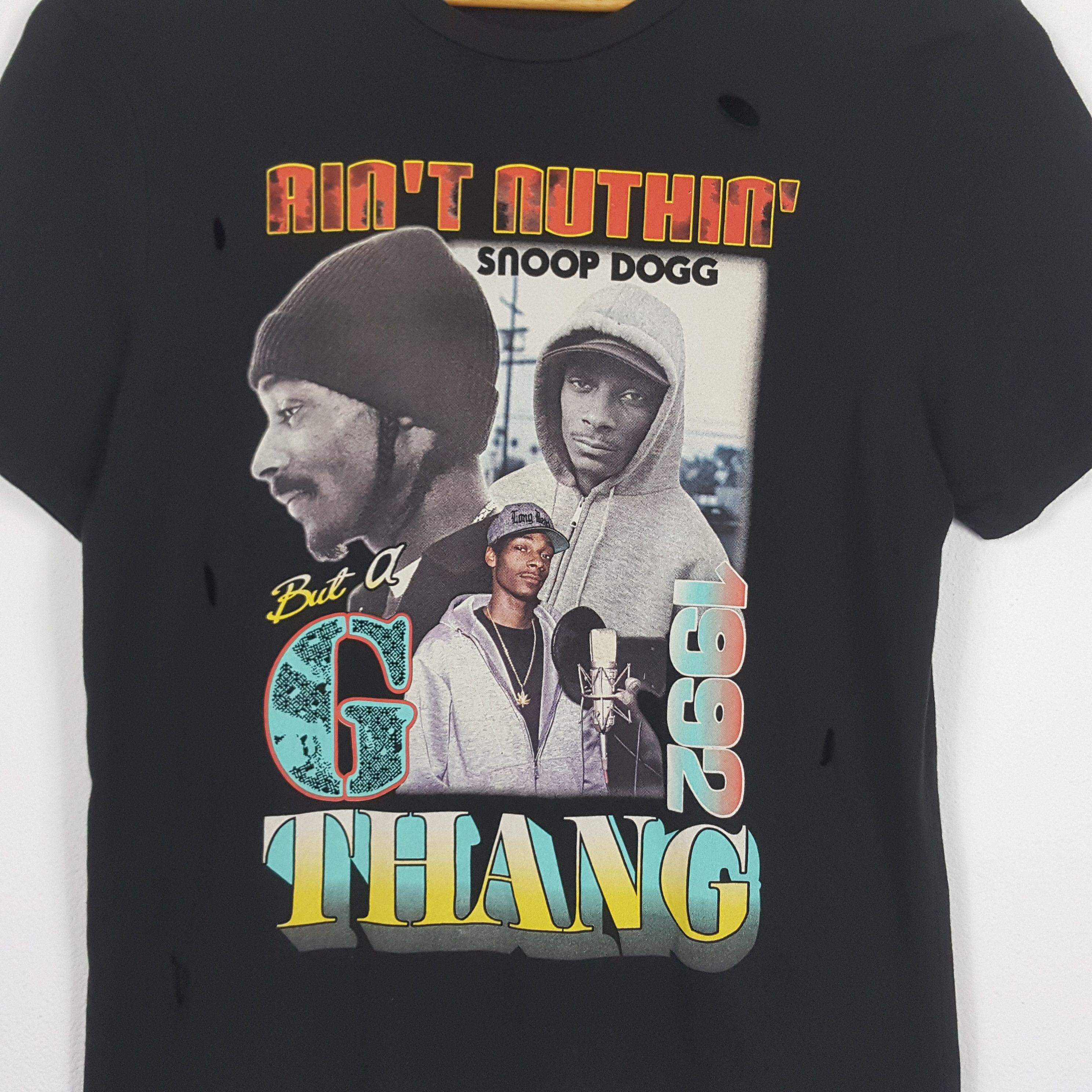 Rap Tees × Snoop Dogg × Vintage Vintage SNOOP DOGG Hip-hop Rap Tees Distressed t-shirt Size US M / EU 48-50 / 2 - 5 Thumbnail