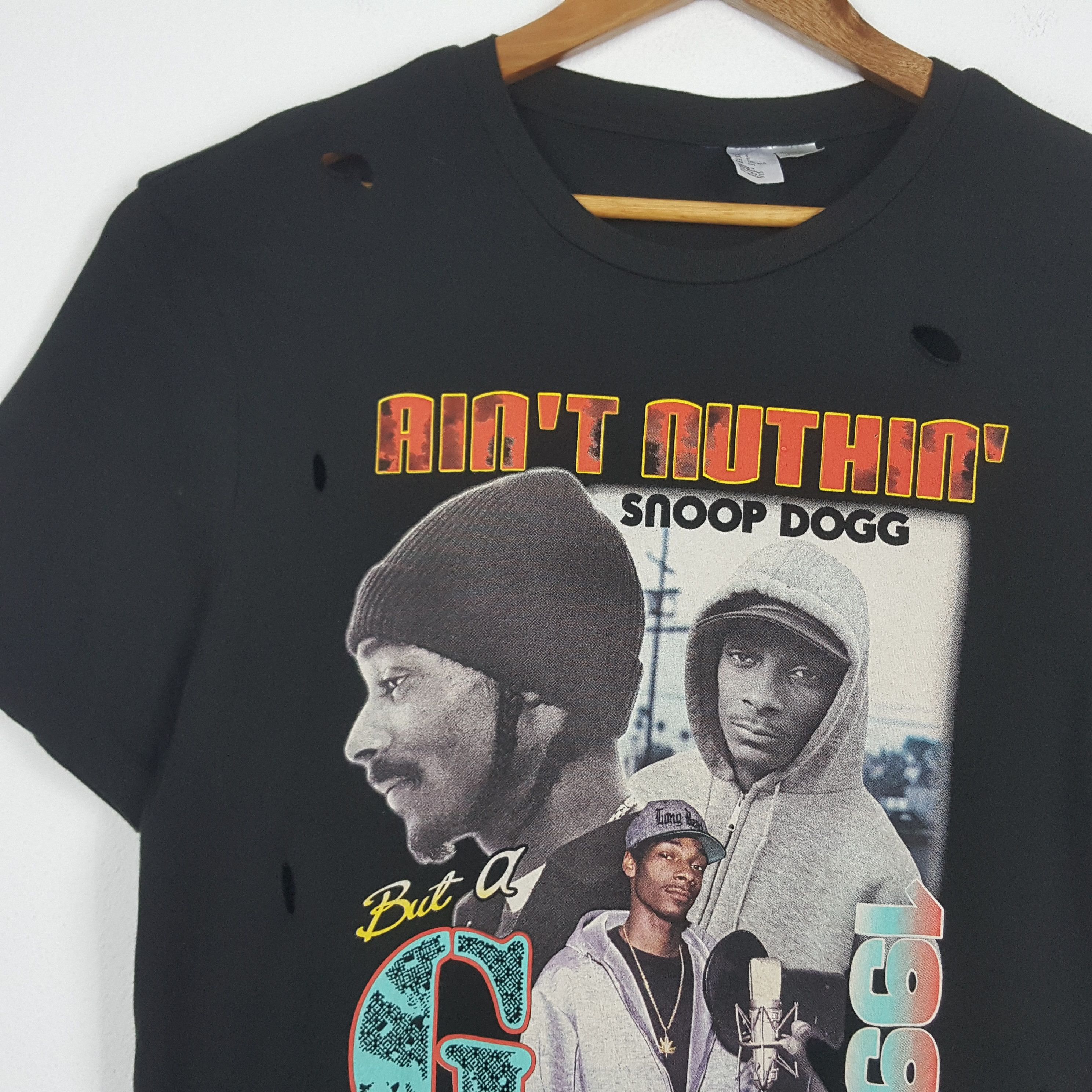 Rap Tees × Snoop Dogg × Vintage Vintage SNOOP DOGG Hip-hop Rap Tees Distressed t-shirt Size US M / EU 48-50 / 2 - 4 Thumbnail