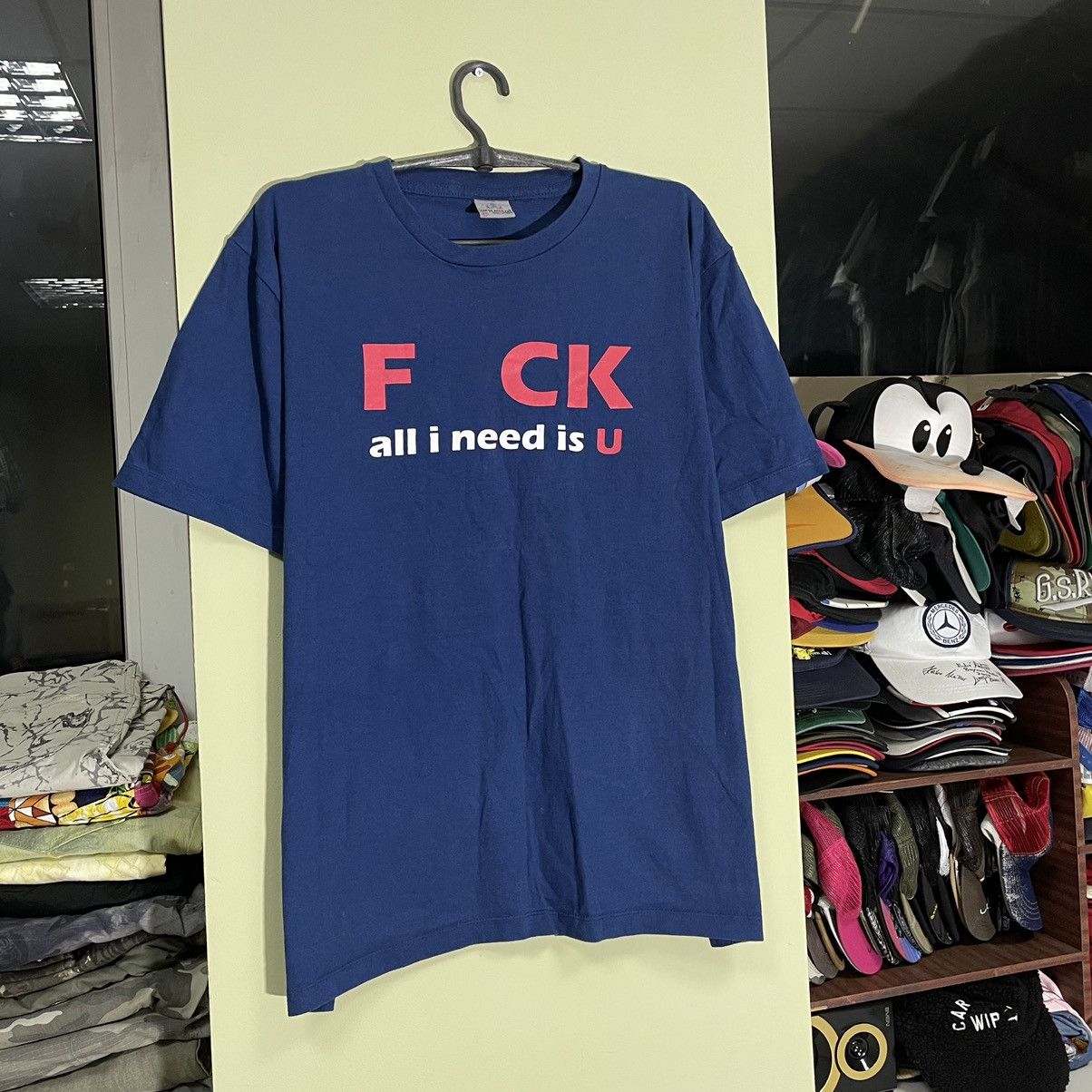 Vintage Vintage 90s Adult “ F🗯CK All I Need Is U” Art Humor Tee Size US L / EU 52-54 / 3 - 2 Thumbnail