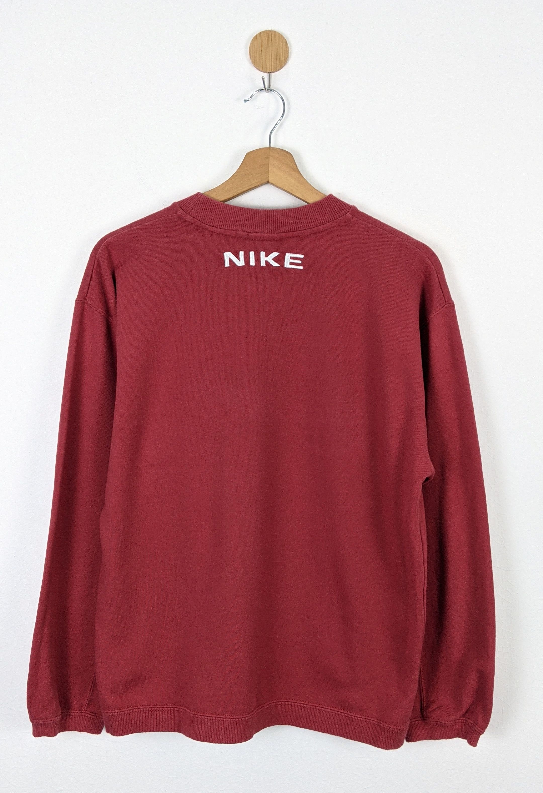Nike 90s Nike Big Swoosh Logo embroidery sweatshirt crewneck Size US S / EU 44-46 / 1 - 3 Thumbnail