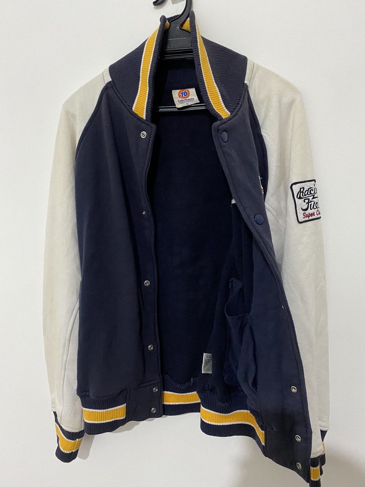 Vintage 💥delete today💥Rare Varsity Jacket Lubricants Racing Motor Size US L / EU 52-54 / 3 - 4 Thumbnail