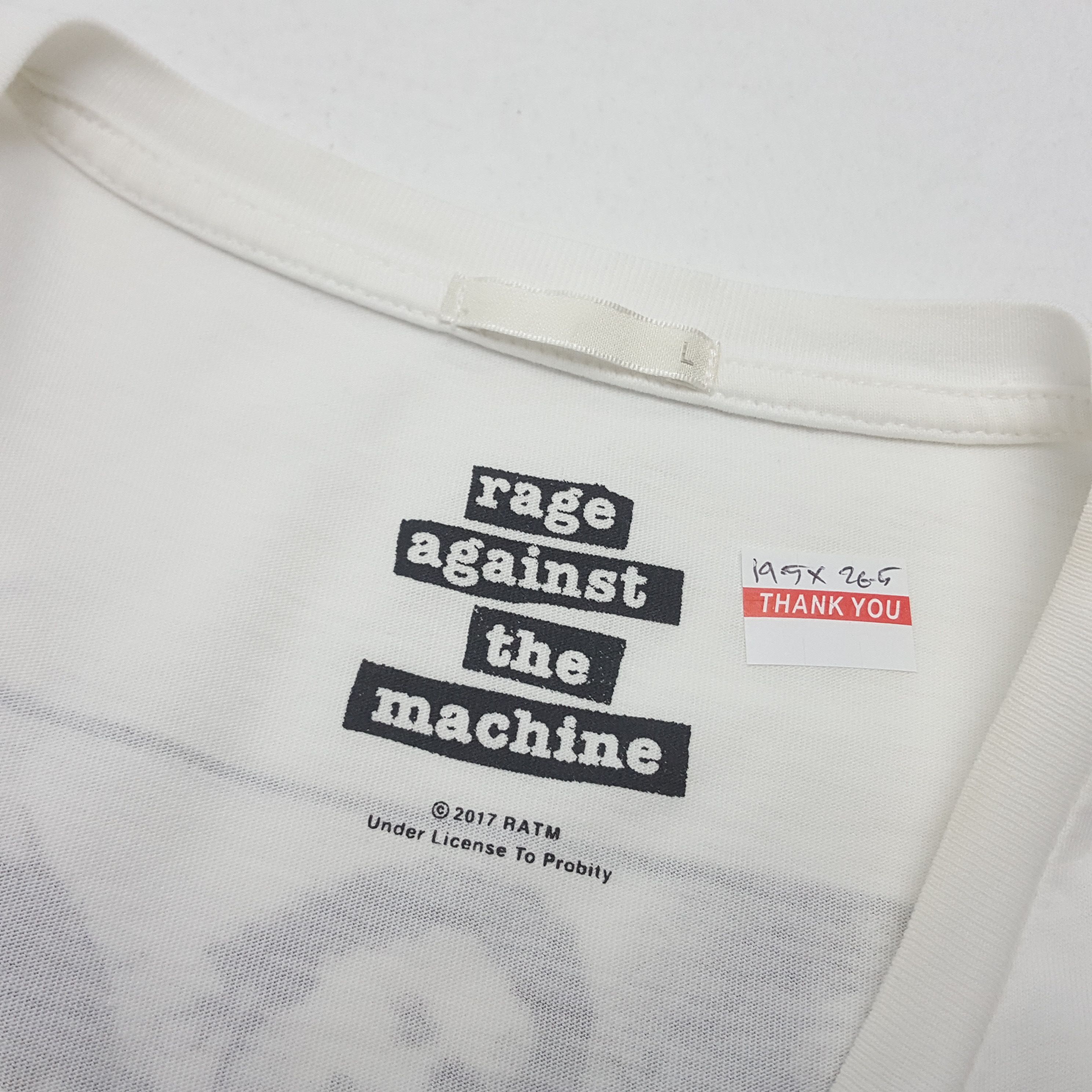 Rage Against The Machine × Vintage Vintage RAGE AGAINST THE MACHINE American Rock Band T-shirt Size US M / EU 48-50 / 2 - 4 Thumbnail