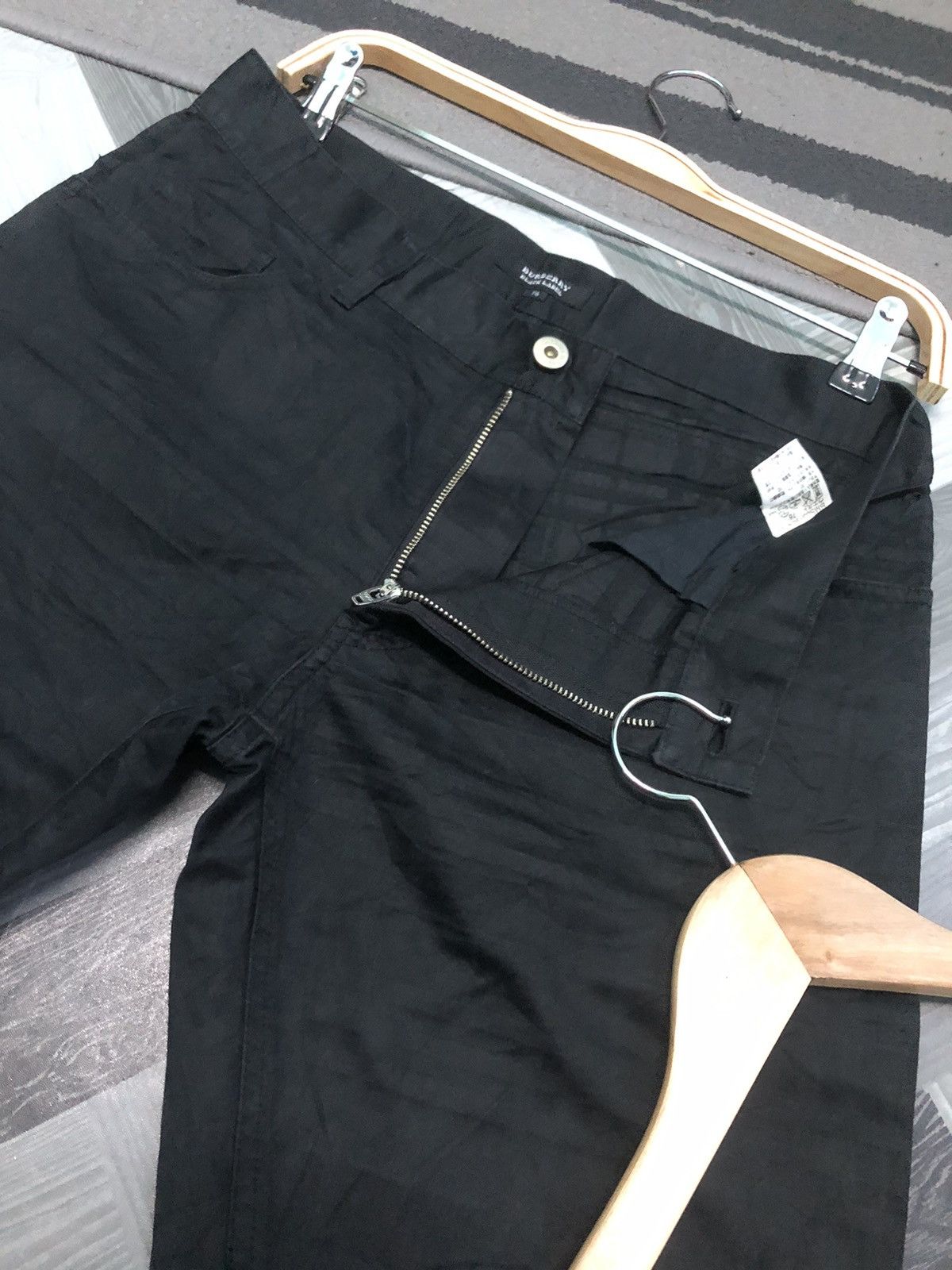 Burberry × Vintage VINTAGE BURBERRY BLACK LABEL CHECKED BLACK PANTS Size US 31 - 5 Thumbnail