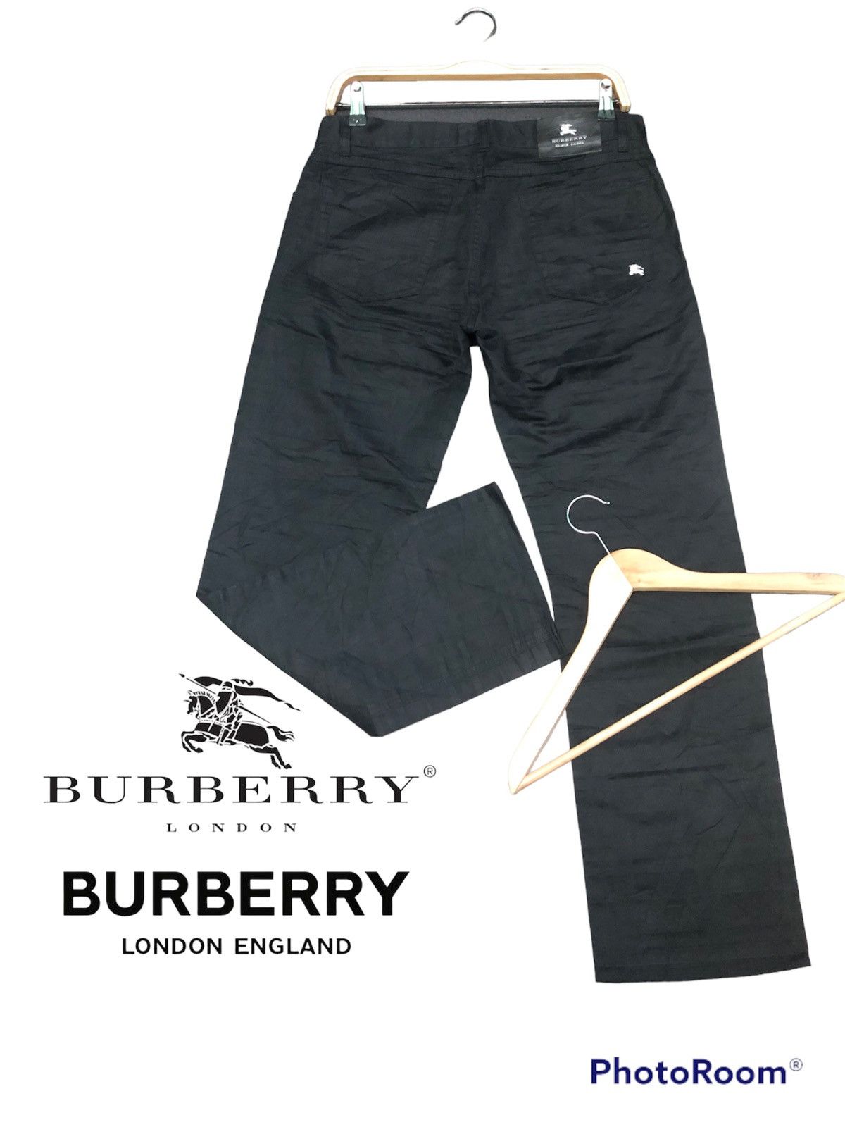 Burberry × Vintage VINTAGE BURBERRY BLACK LABEL CHECKED BLACK PANTS Size US 31 - 2 Thumbnail