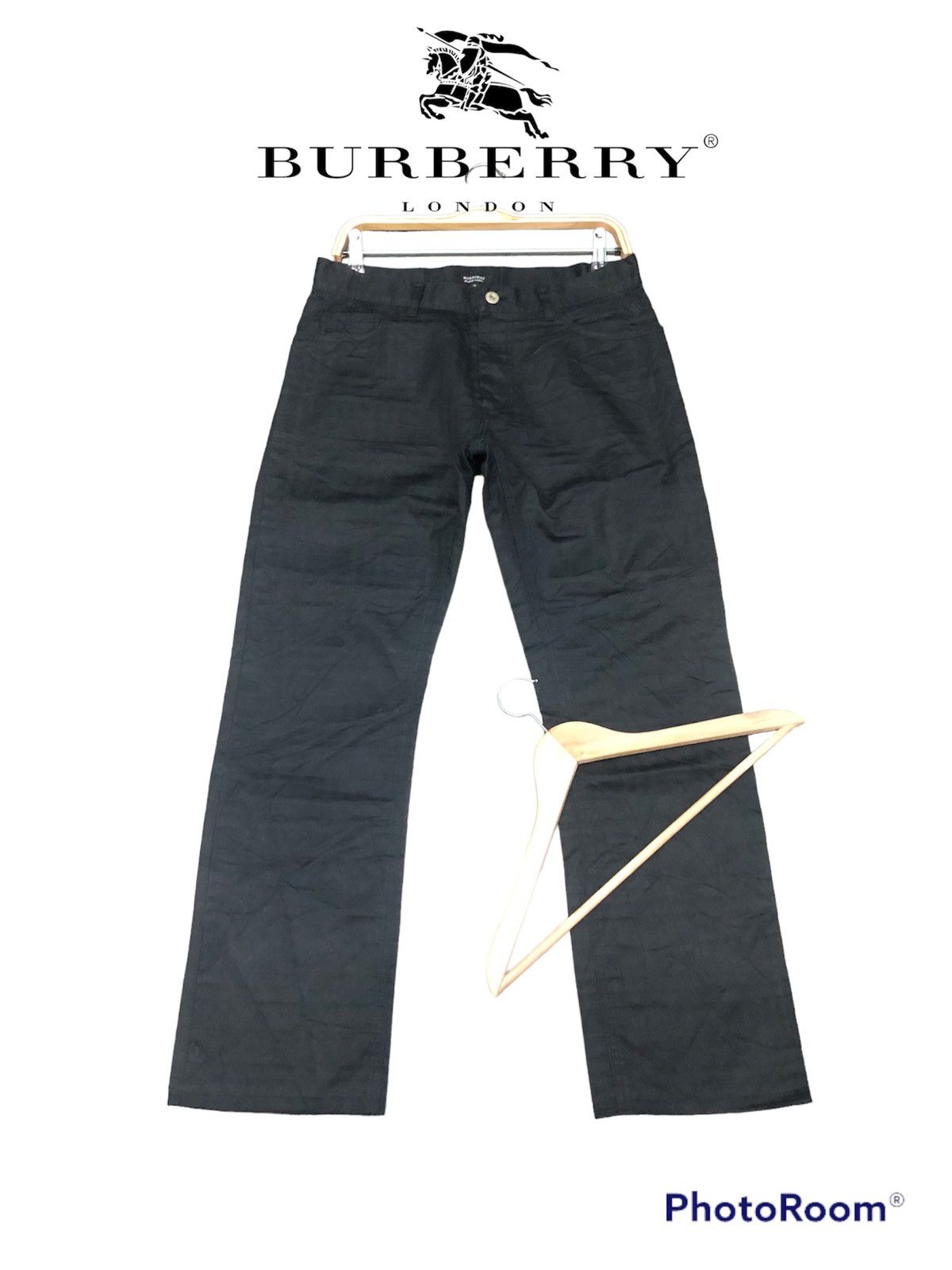 Burberry × Vintage VINTAGE BURBERRY BLACK LABEL CHECKED BLACK PANTS Size US 31 - 3 Thumbnail