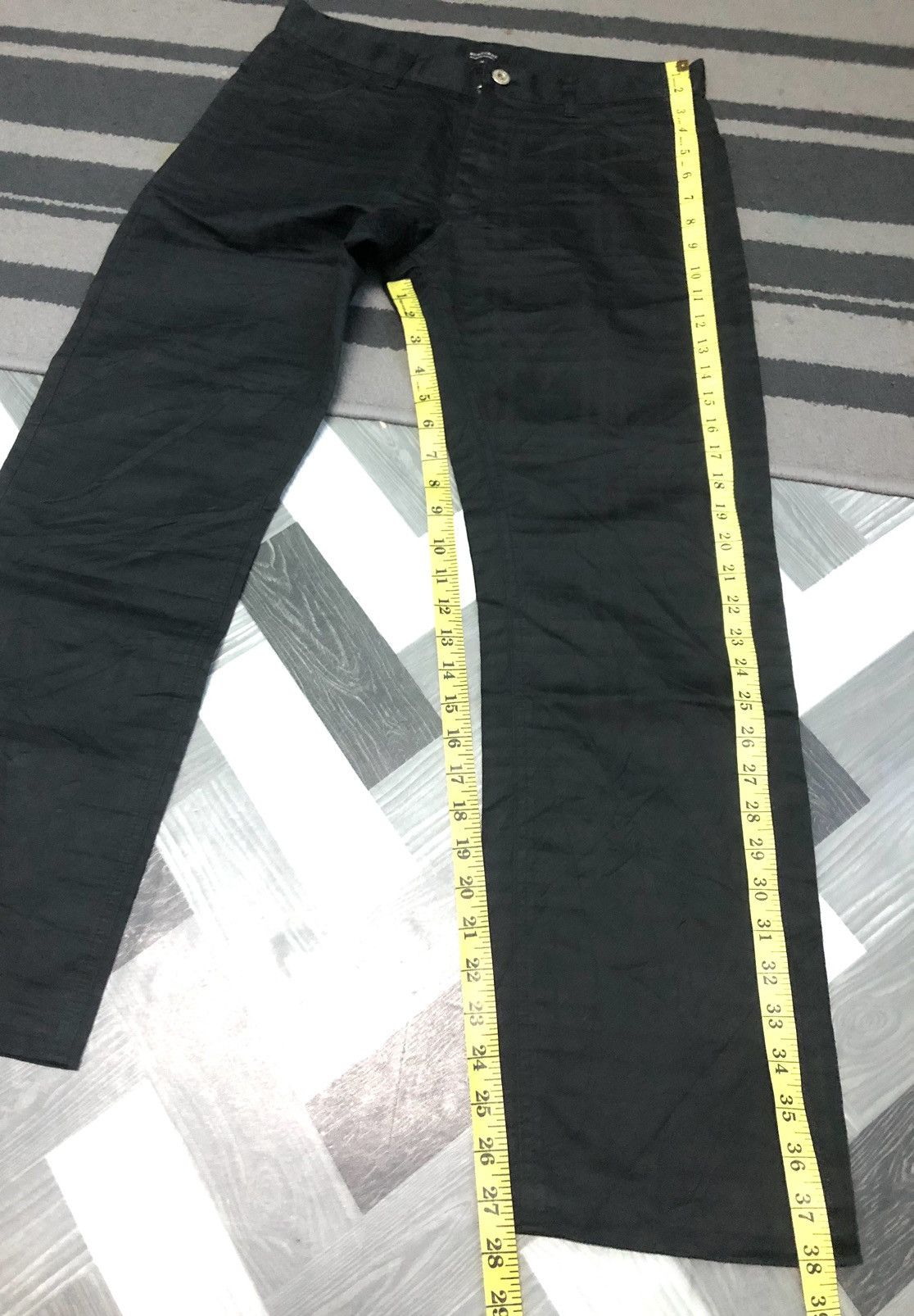 Burberry × Vintage VINTAGE BURBERRY BLACK LABEL CHECKED BLACK PANTS Size US 31 - 13 Thumbnail