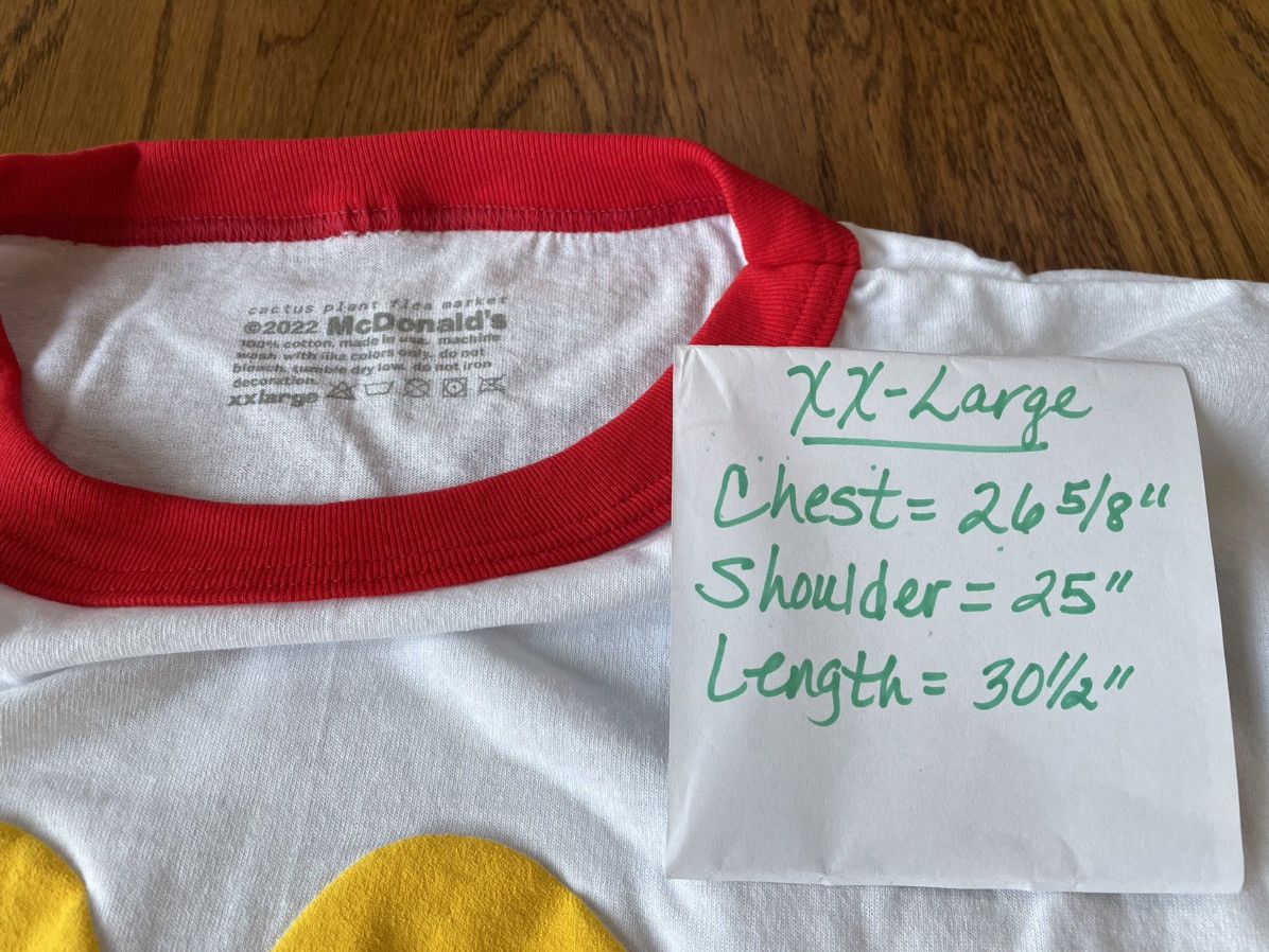 Cactus Plant Flea Market 2XL XXL CPFM McDonald's Cactus Buddy! Uniform Shirt White Size US XXL / EU 58 / 5 - 6 Thumbnail