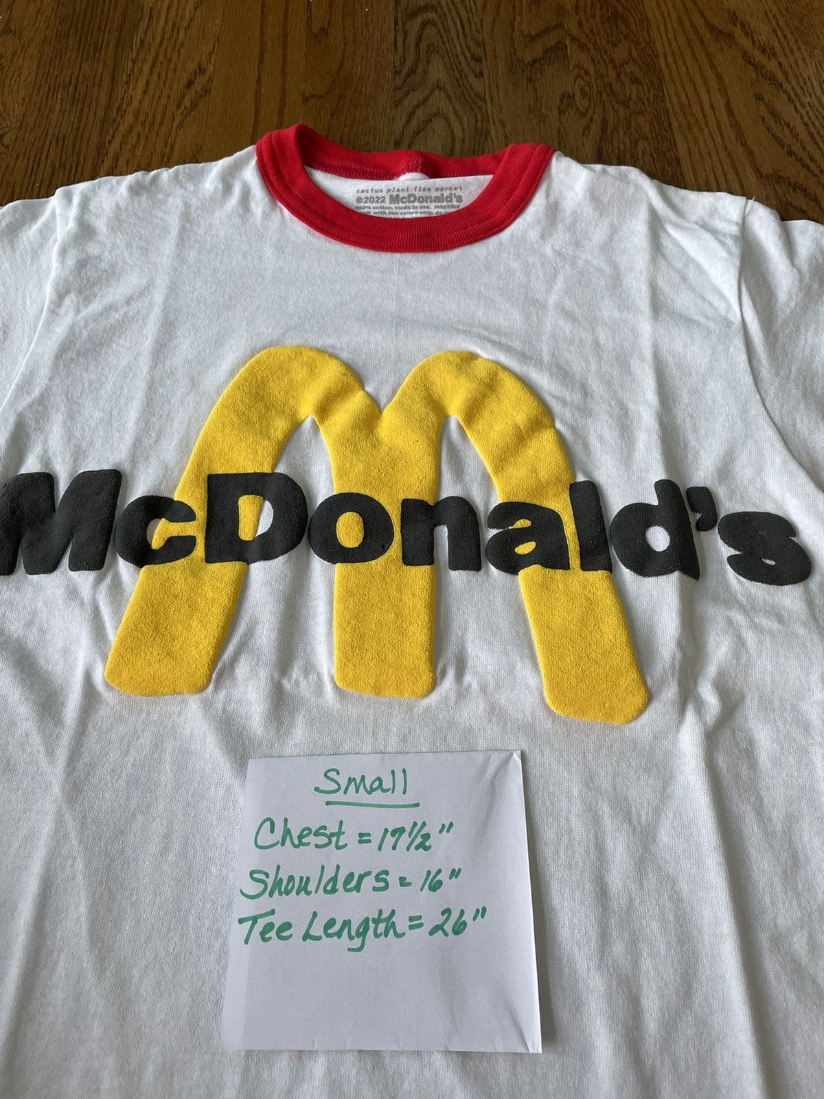Cactus Plant Flea Market Small CPFM McDonald's Cactus Buddy! Uniform Shirt White Red Size US S / EU 44-46 / 1 - 6 Thumbnail
