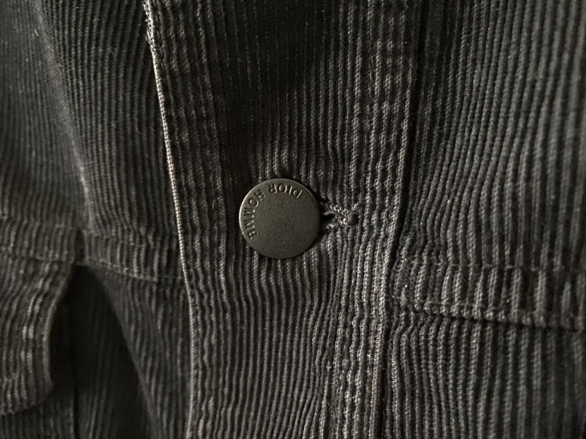 Dior × Hedi Slimane AW04 Dior Homme Hedi Slimane Black Corduroy Trucker Jacket Size US L / EU 52-54 / 3 - 3 Thumbnail