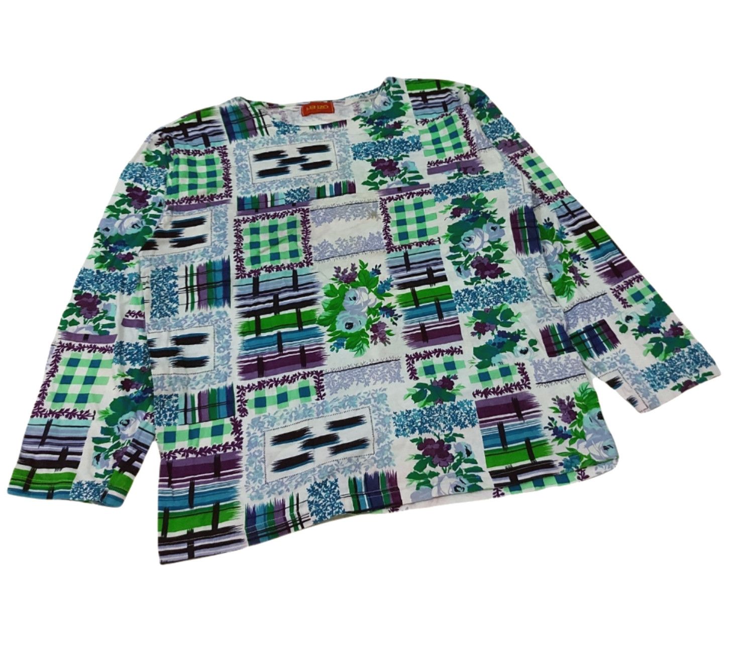 Designer × Kenzo RARE! VTG KENZO PATCHWORK PRINTED STYLE Size M / US 6-8 / IT 42-44 - 5 Thumbnail