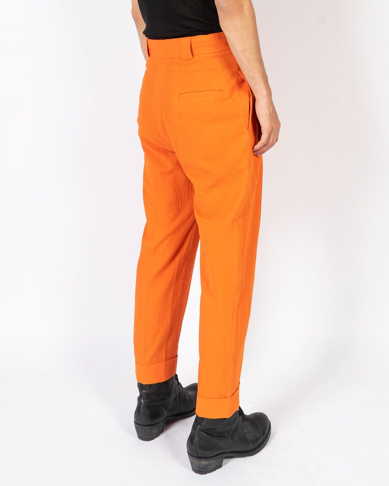 Haider Ackermann SS17 Cigue Orange Pleated Trousers 1 of 1 Sample Size US 30 / EU 46 - 2 Thumbnail