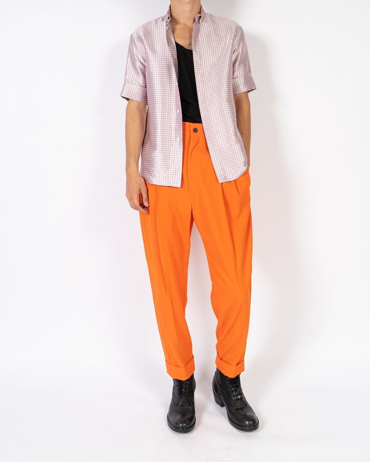 Haider Ackermann SS17 Cigue Orange Pleated Trousers 1 of 1 Sample Size US 30 / EU 46 - 4 Thumbnail