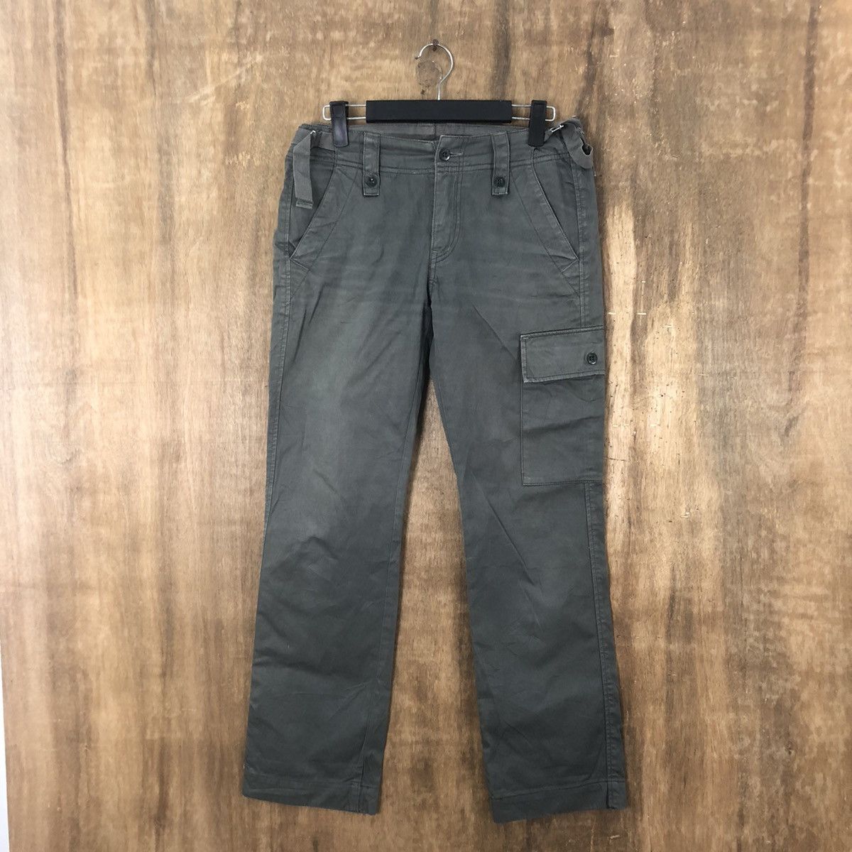 image of Japan Tomorrowland Grey Multipocket Cargo Pants 6269, Women's