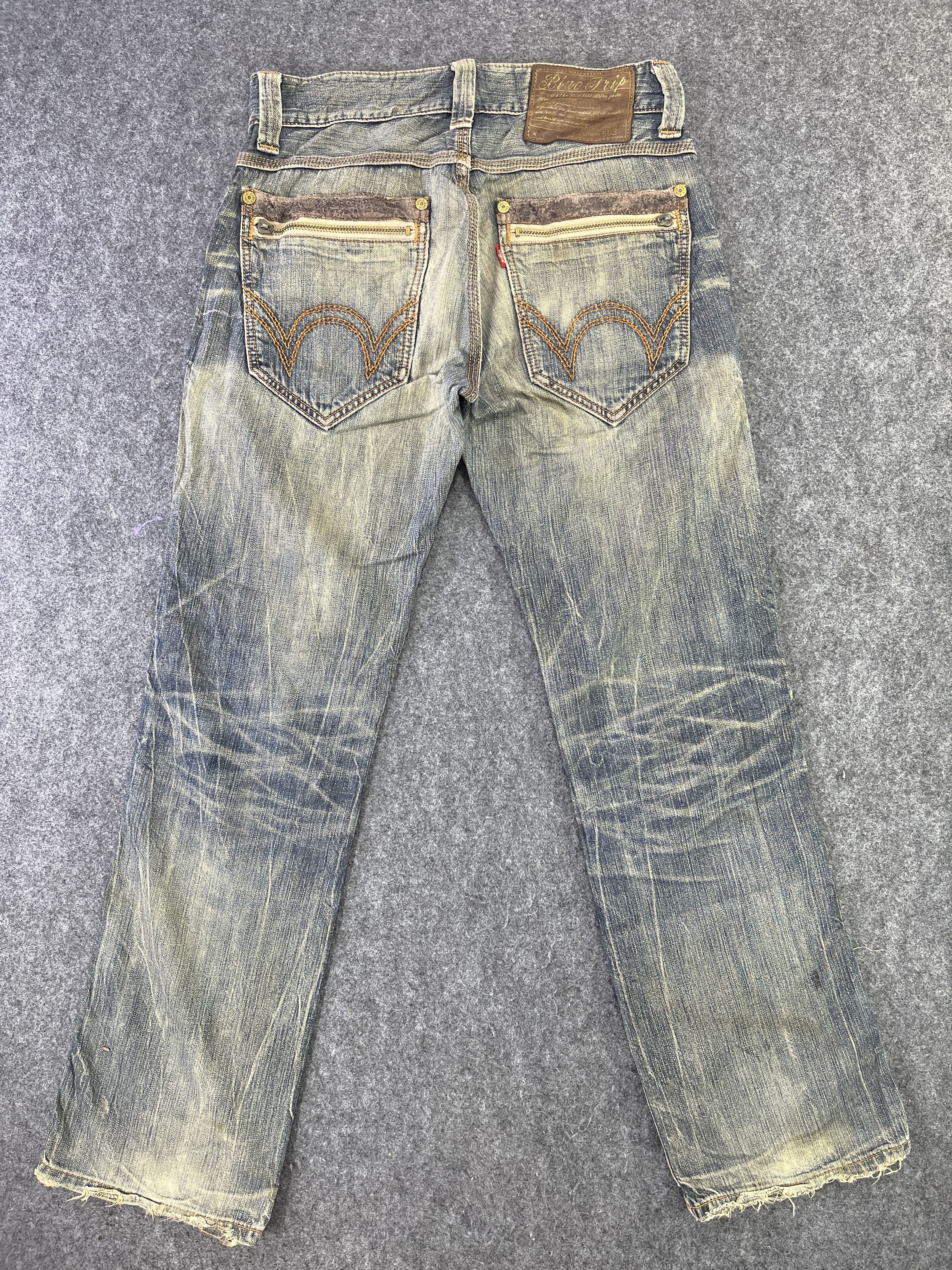 Edwin Edwin 503 Rusty Jeans Distressed Denim - J781 Size US 32 / EU 48 - 2 Thumbnail