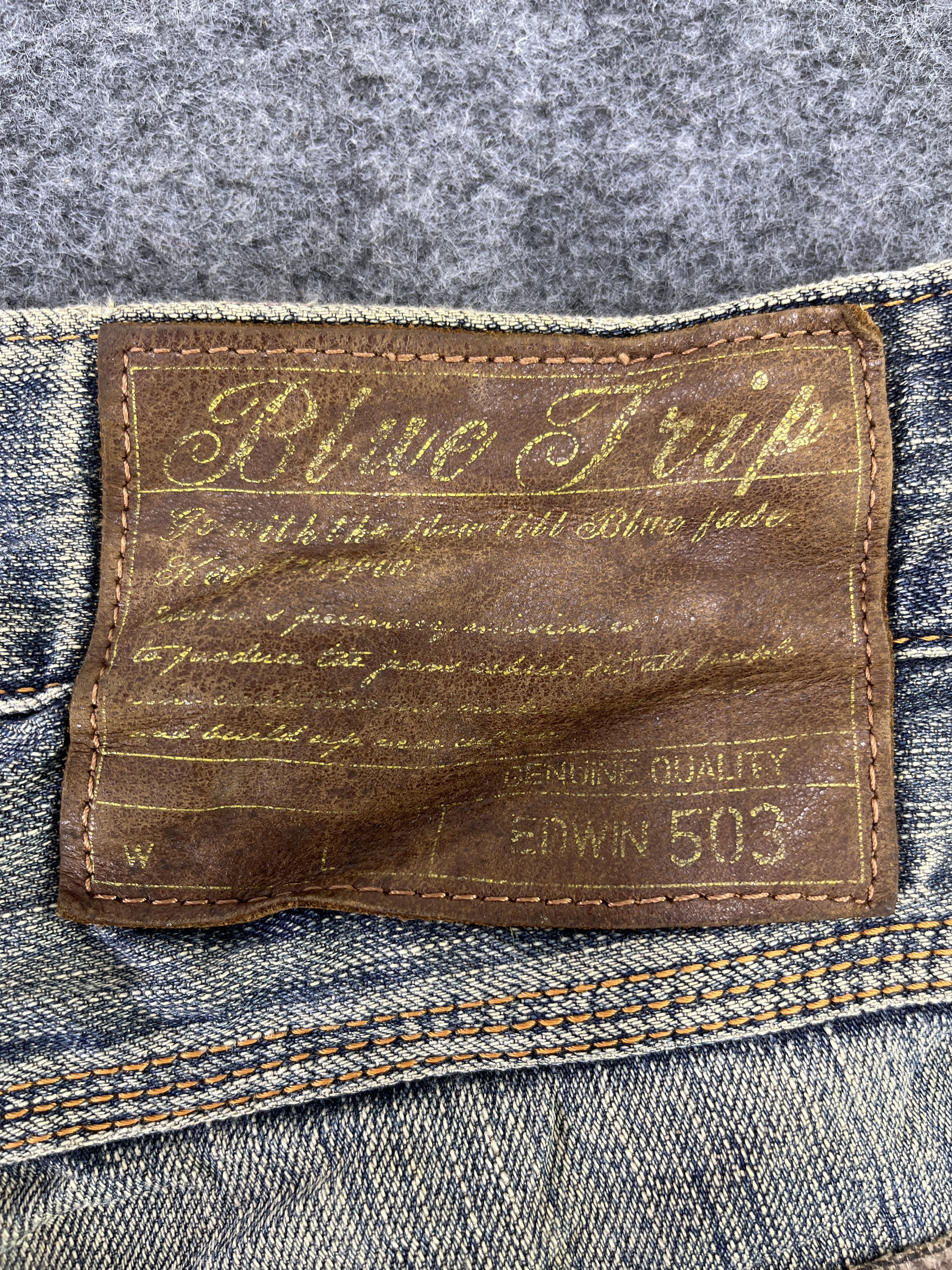 Edwin Edwin 503 Rusty Jeans Distressed Denim - J781 Size US 32 / EU 48 - 15 Thumbnail
