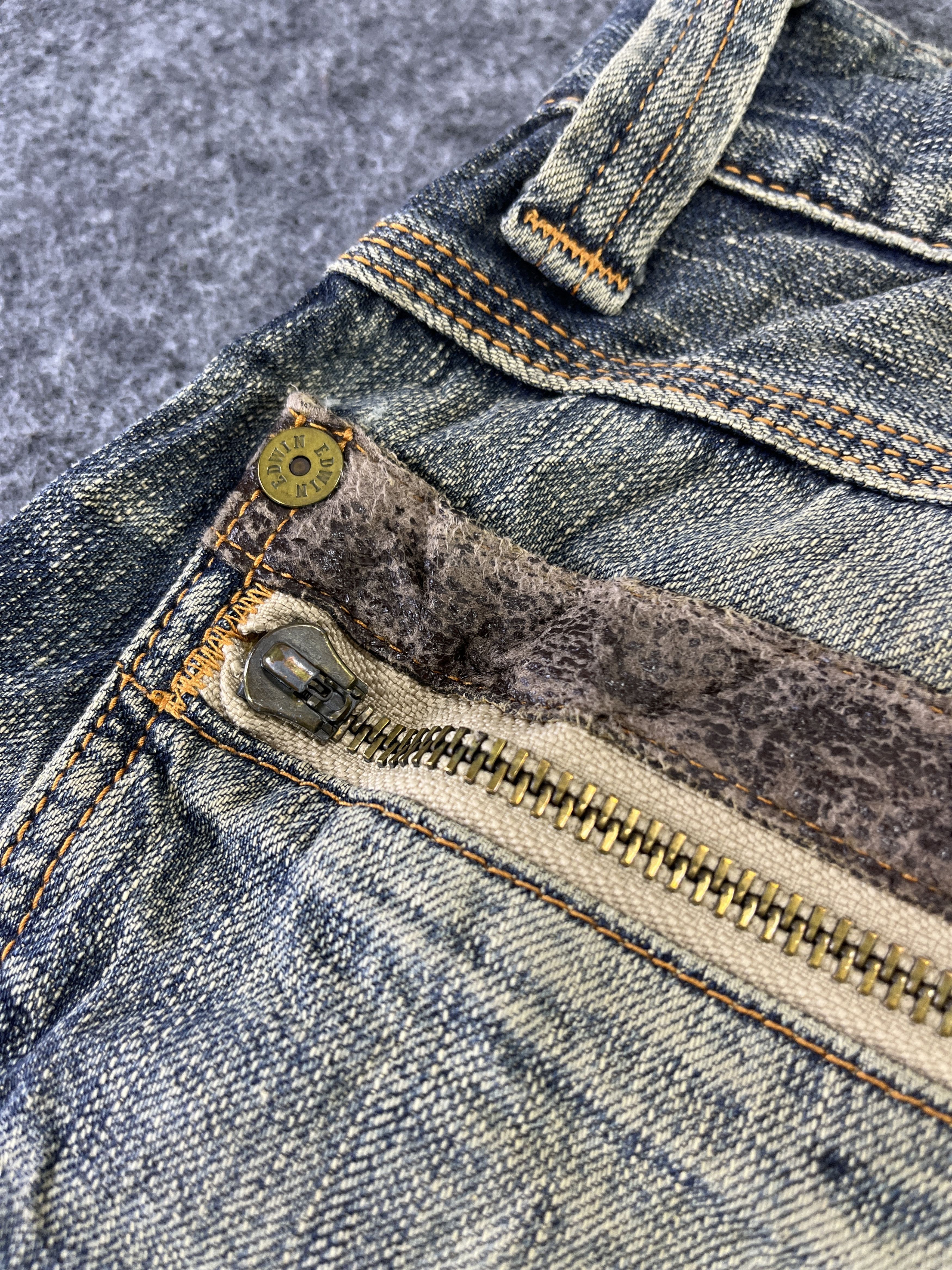 Edwin Edwin 503 Rusty Jeans Distressed Denim - J781 Size US 32 / EU 48 - 13 Thumbnail