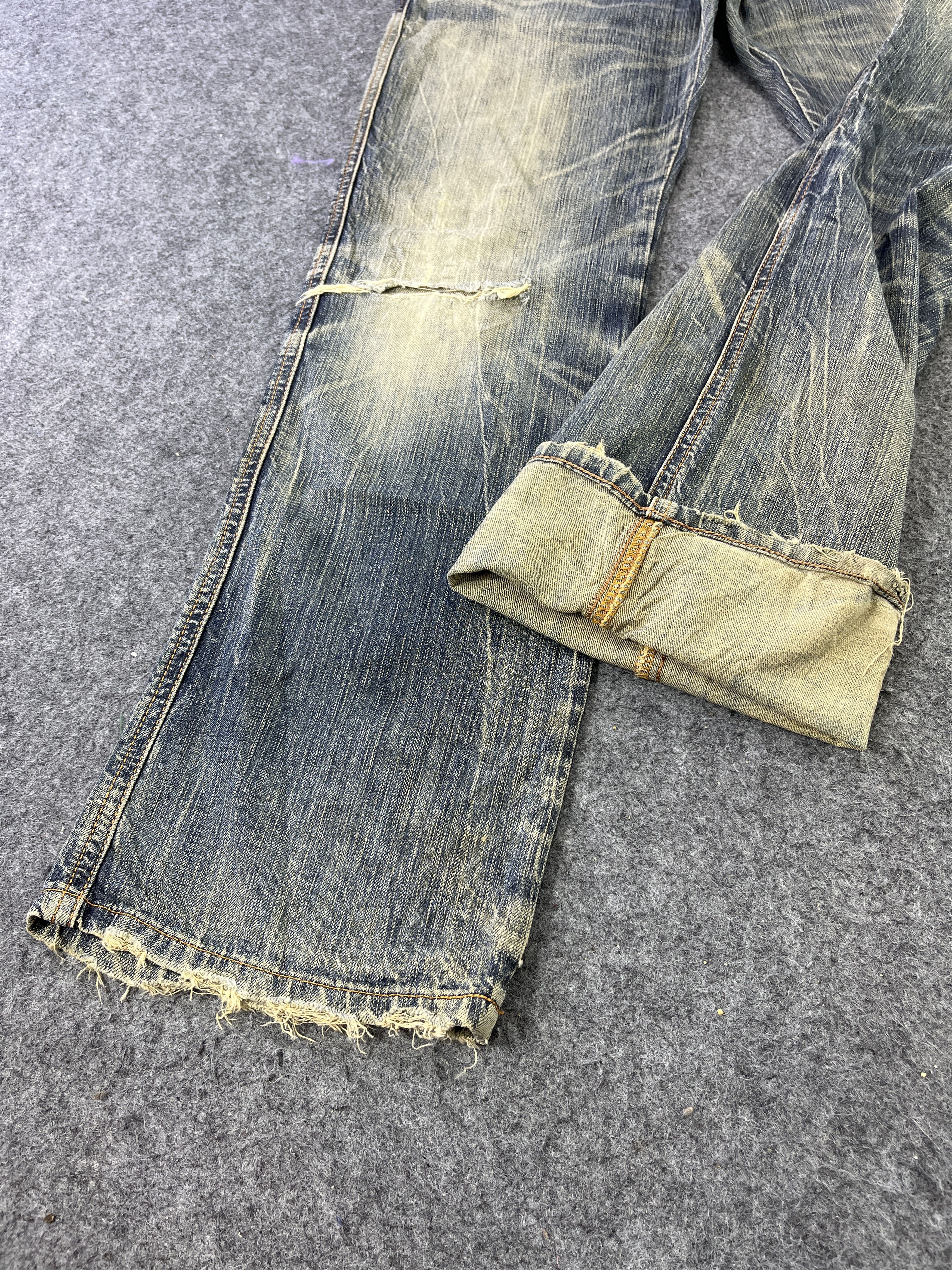 Edwin Edwin 503 Rusty Jeans Distressed Denim - J781 Size US 32 / EU 48 - 10 Thumbnail