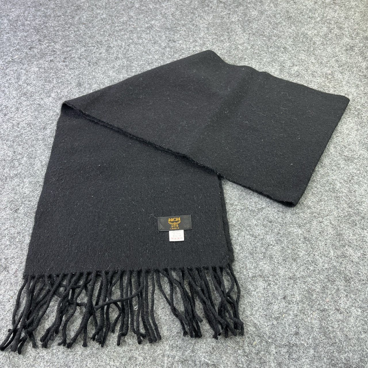 MCM × Vintage MCM PLAIN WOOL SCARVES / MUFFLER / NECKWEAR T576 Size ONE SIZE - 4 Thumbnail