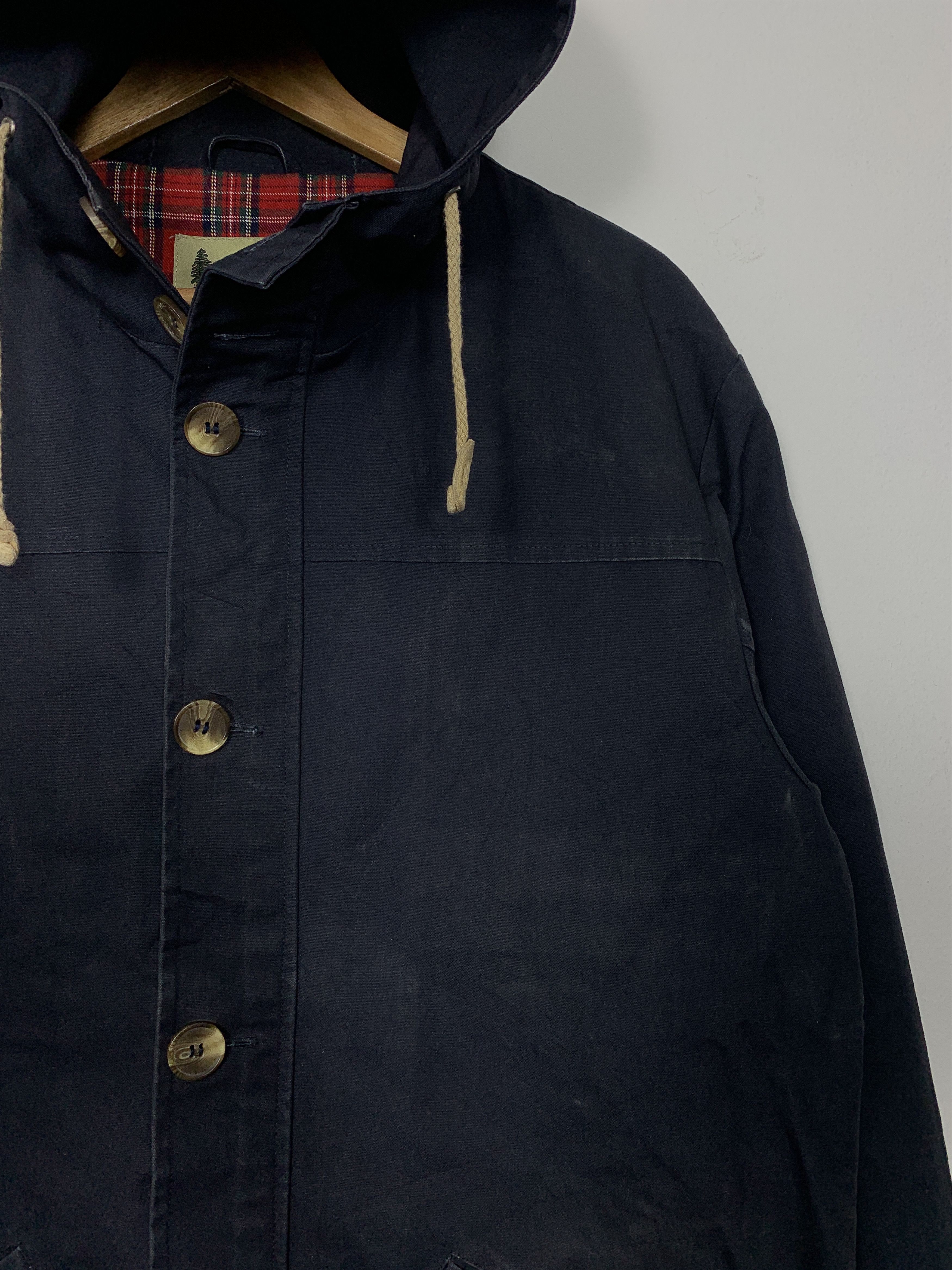 Japanese Brand Vintage Park Ranger Sunfaded Checkered Lining Jacket J0915 Size US M / EU 48-50 / 2 - 3 Thumbnail
