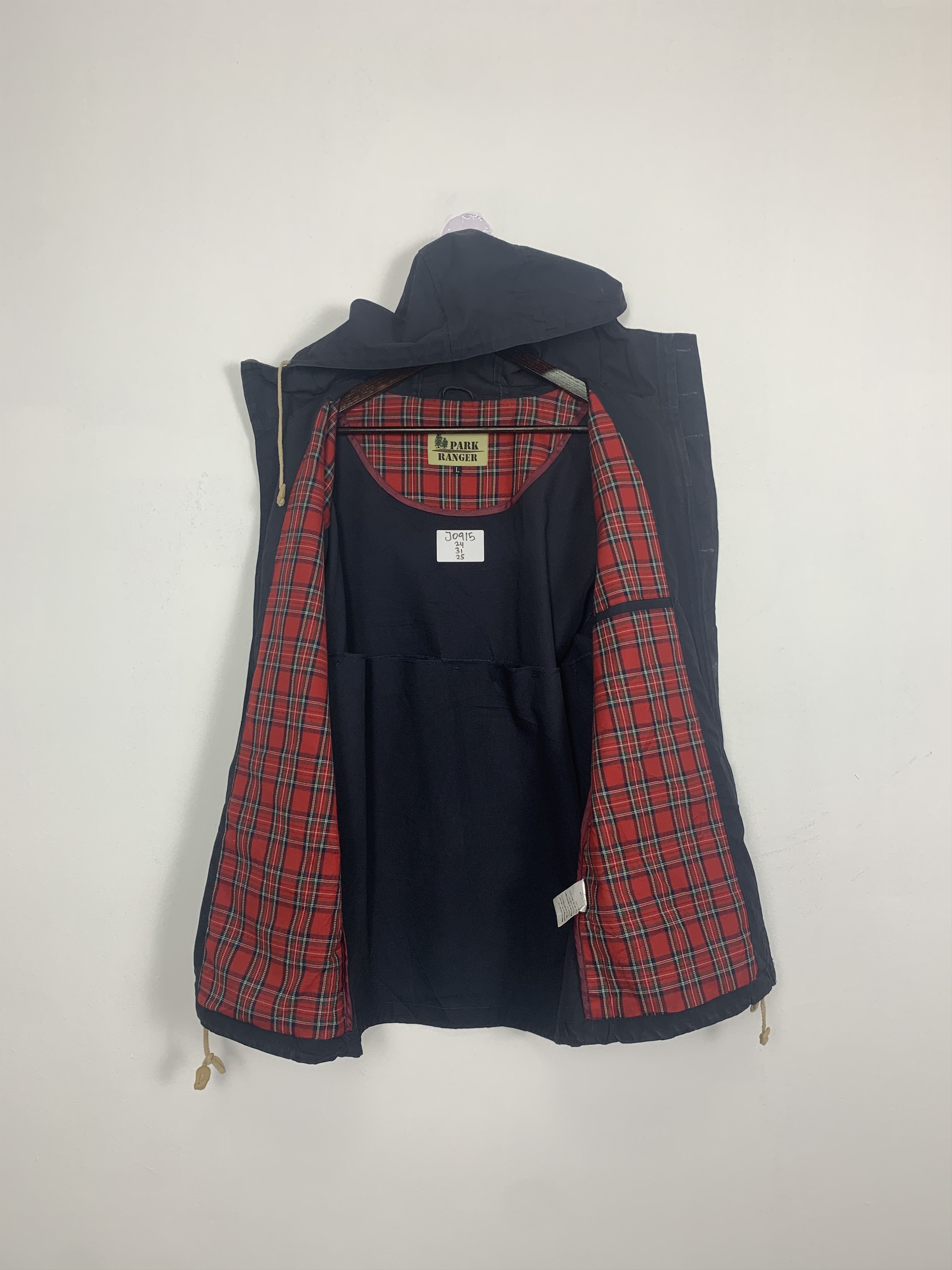 Japanese Brand Vintage Park Ranger Sunfaded Checkered Lining Jacket J0915 Size US M / EU 48-50 / 2 - 8 Thumbnail
