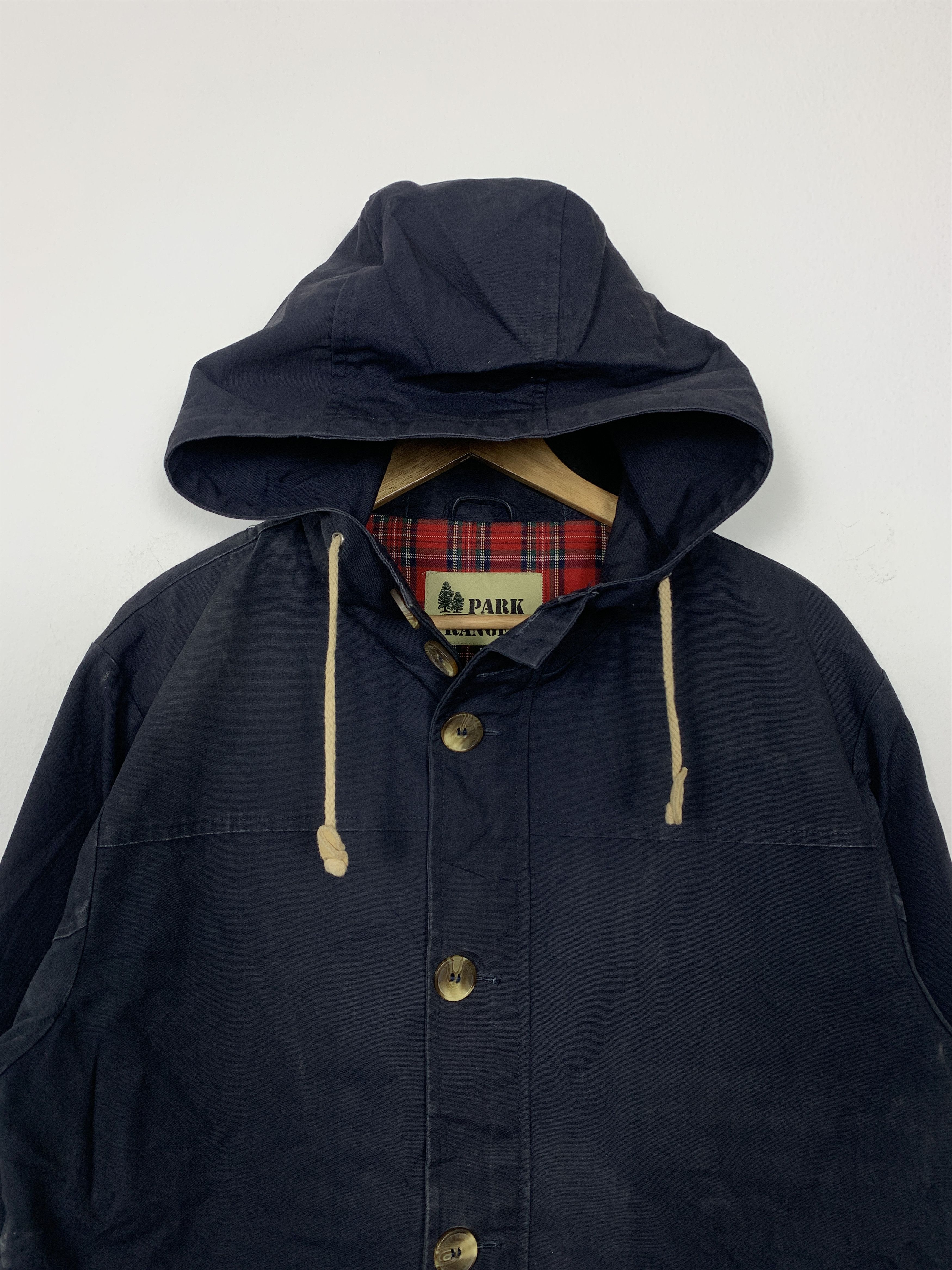 Japanese Brand Vintage Park Ranger Sunfaded Checkered Lining Jacket J0915 Size US M / EU 48-50 / 2 - 2 Thumbnail
