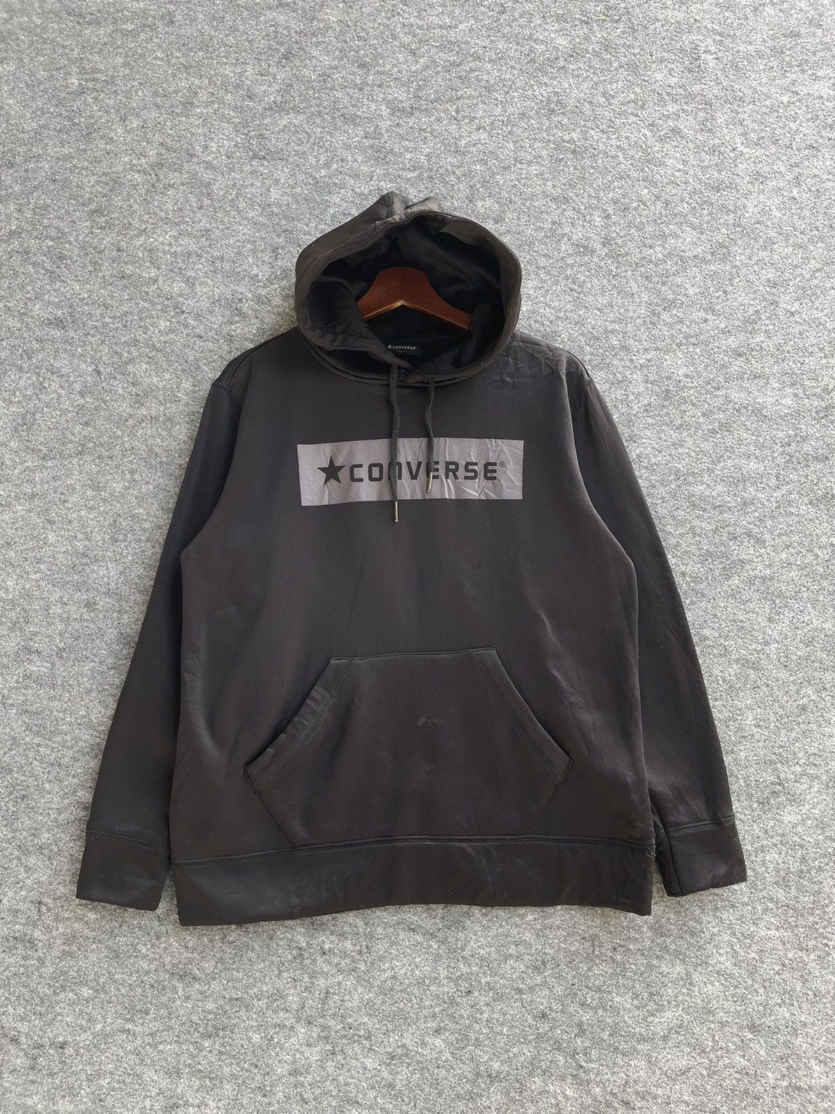 Converse CONVERSE BOX LOGO HOODIE Size US L / EU 52-54 / 3 - 1 Thumbnail