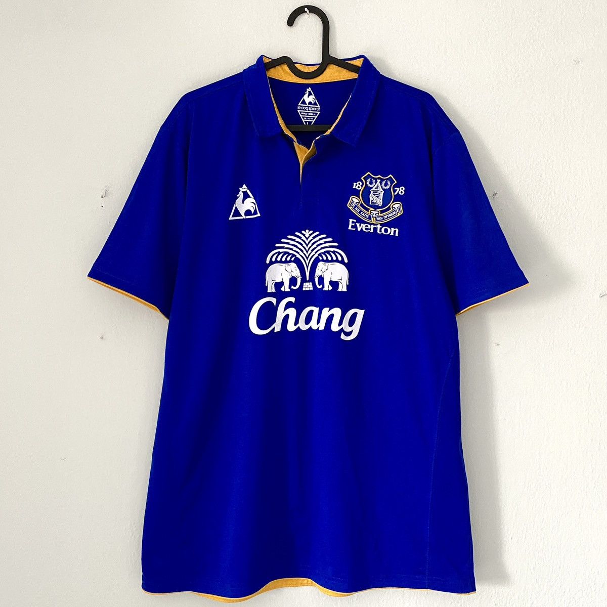Le Coq Sportif × Vintage 2011 2012 Everton England Le coq Sportif Home Soccer Jersey Size US L / EU 52-54 / 3 - 2 Thumbnail