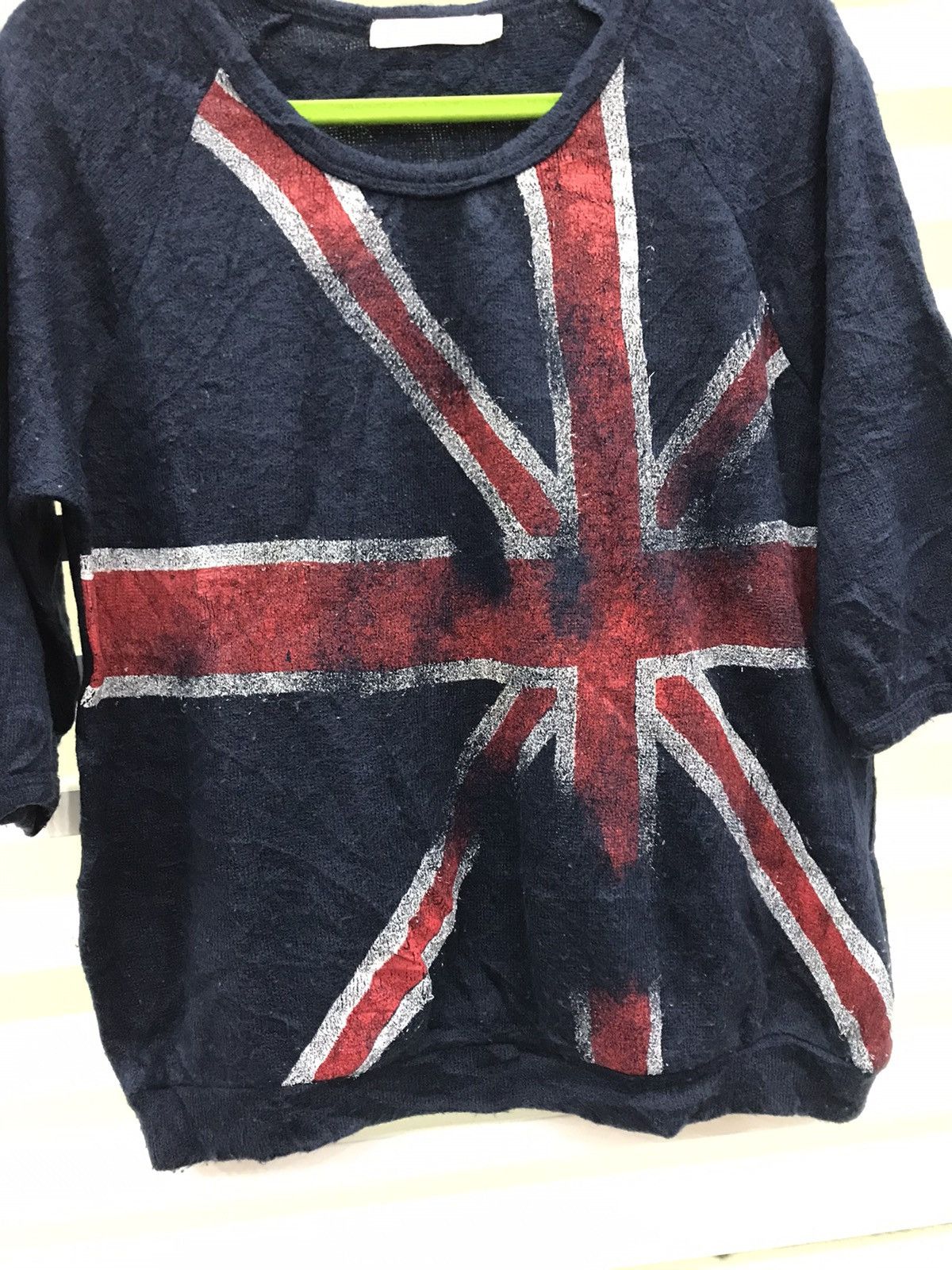 Japanese Brand Rare 🔥 Galyge Britain Flag 3/4 Sleeve Size US L / EU 52-54 / 3 - 6 Thumbnail