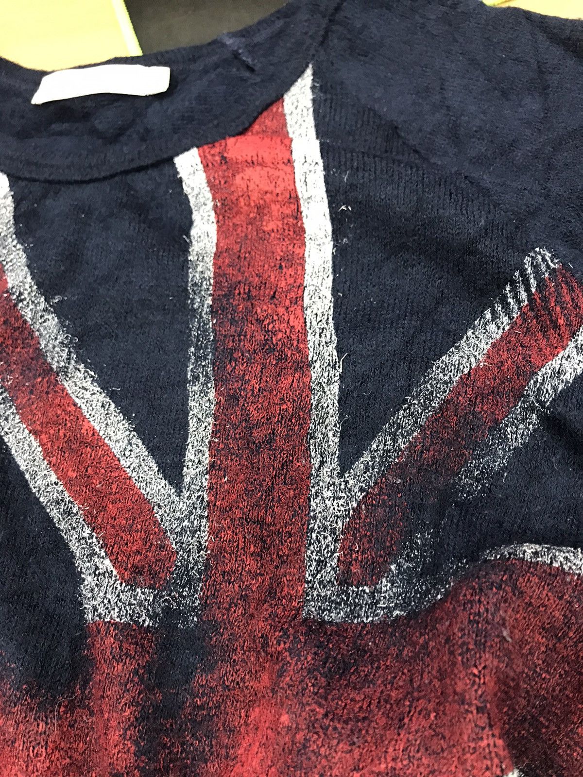 Japanese Brand Rare 🔥 Galyge Britain Flag 3/4 Sleeve Size US L / EU 52-54 / 3 - 9 Thumbnail