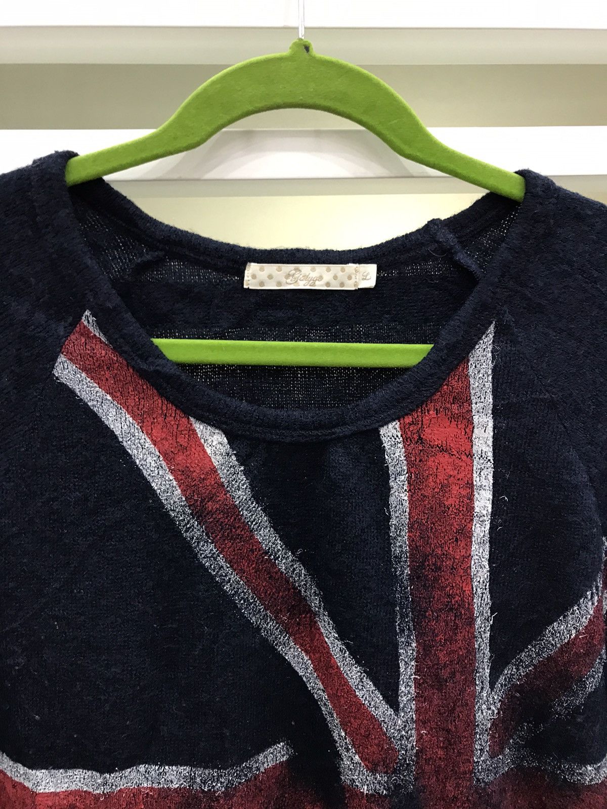 Japanese Brand Rare 🔥 Galyge Britain Flag 3/4 Sleeve Size US L / EU 52-54 / 3 - 5 Thumbnail