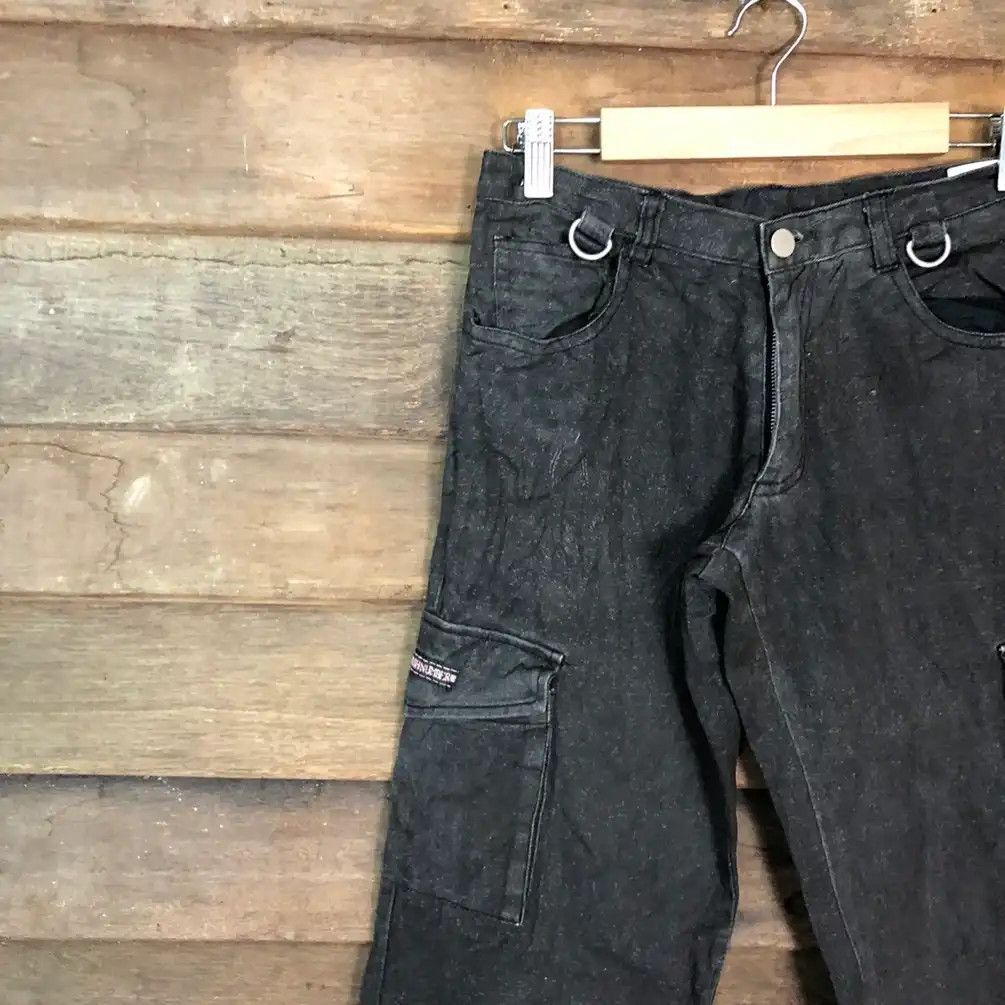 Japanese Brand DLL Slash Number Black Multipocket Pants #c1258 Size US 26 / EU 42 - 10 Thumbnail