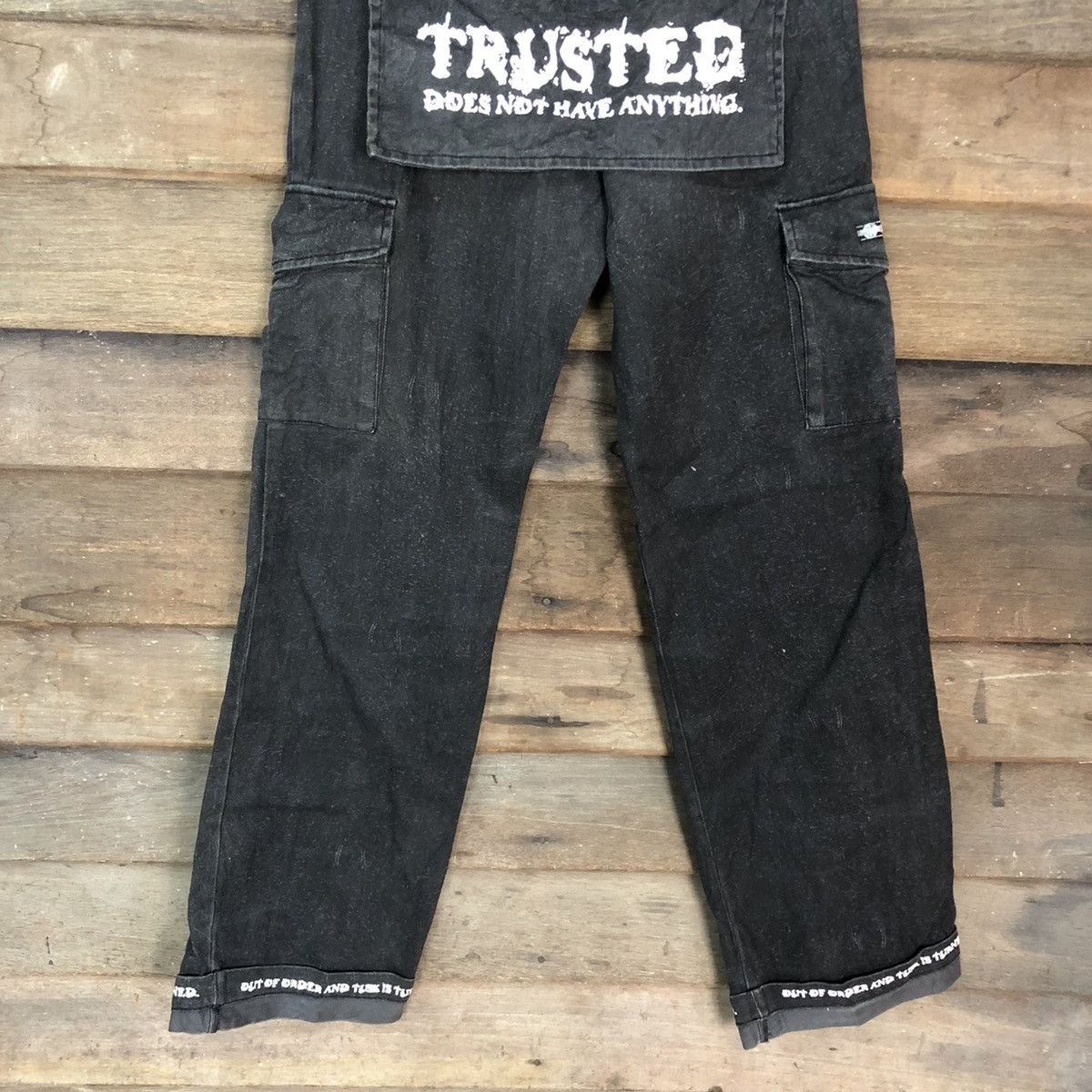 Japanese Brand DLL Slash Number Black Multipocket Pants #c1258 Size US 26 / EU 42 - 3 Thumbnail