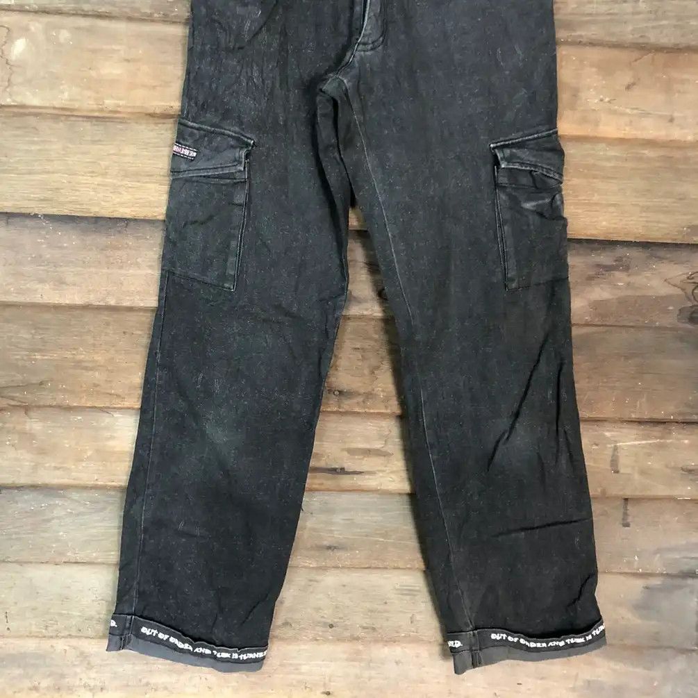 Japanese Brand DLL Slash Number Black Multipocket Pants #c1258 Size US 26 / EU 42 - 13 Thumbnail