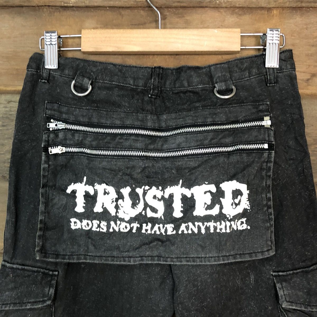 Japanese Brand DLL Slash Number Black Multipocket Pants #c1258 Size US 26 / EU 42 - 5 Thumbnail
