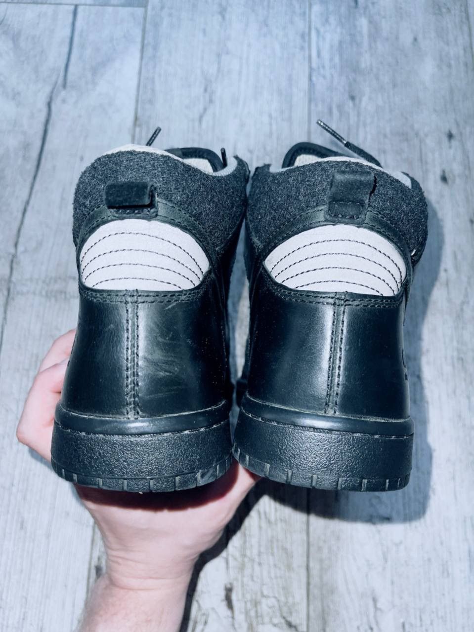 Leather × Nike Dunk Hi Spark Sticky Rubber Stussy Jordan CDG Atmos Size US 10 / EU 43 - 7 Thumbnail
