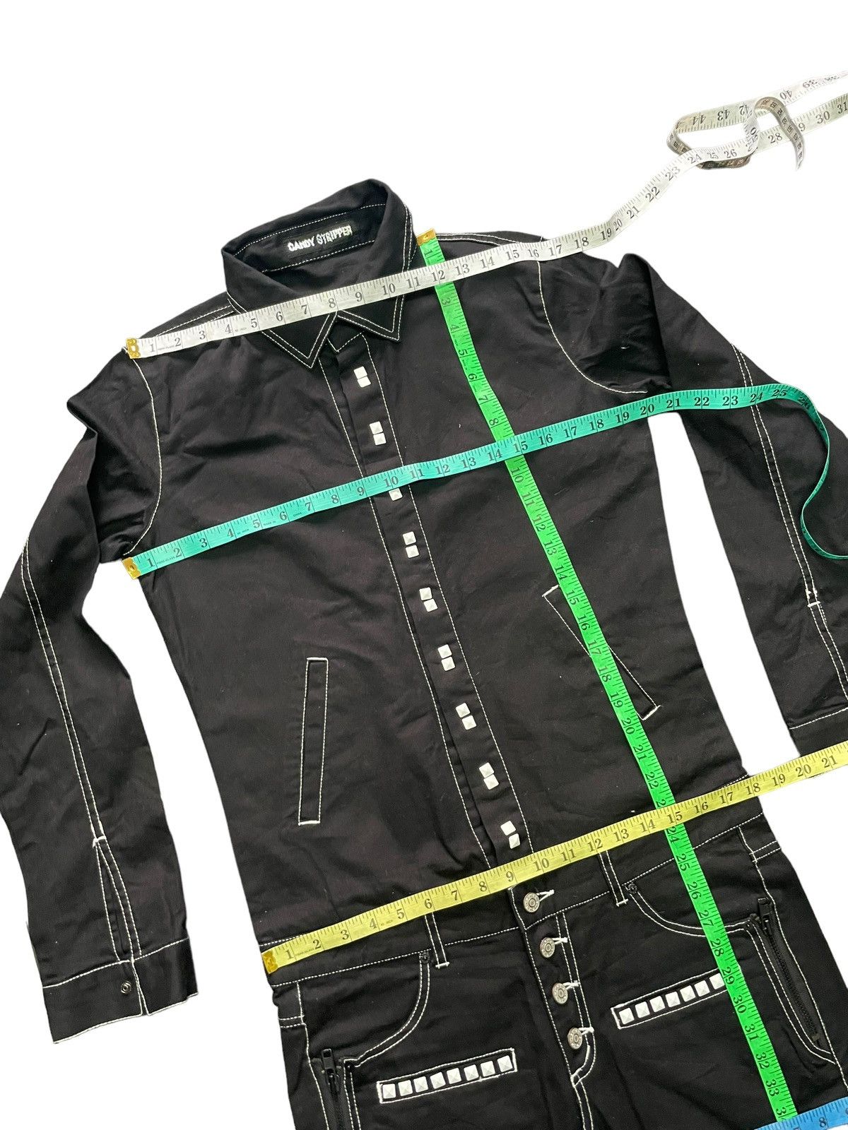 Japanese Brand Candy Stripper Punkers Overall Size 36" / US 14 / IT 50 - 15 Thumbnail