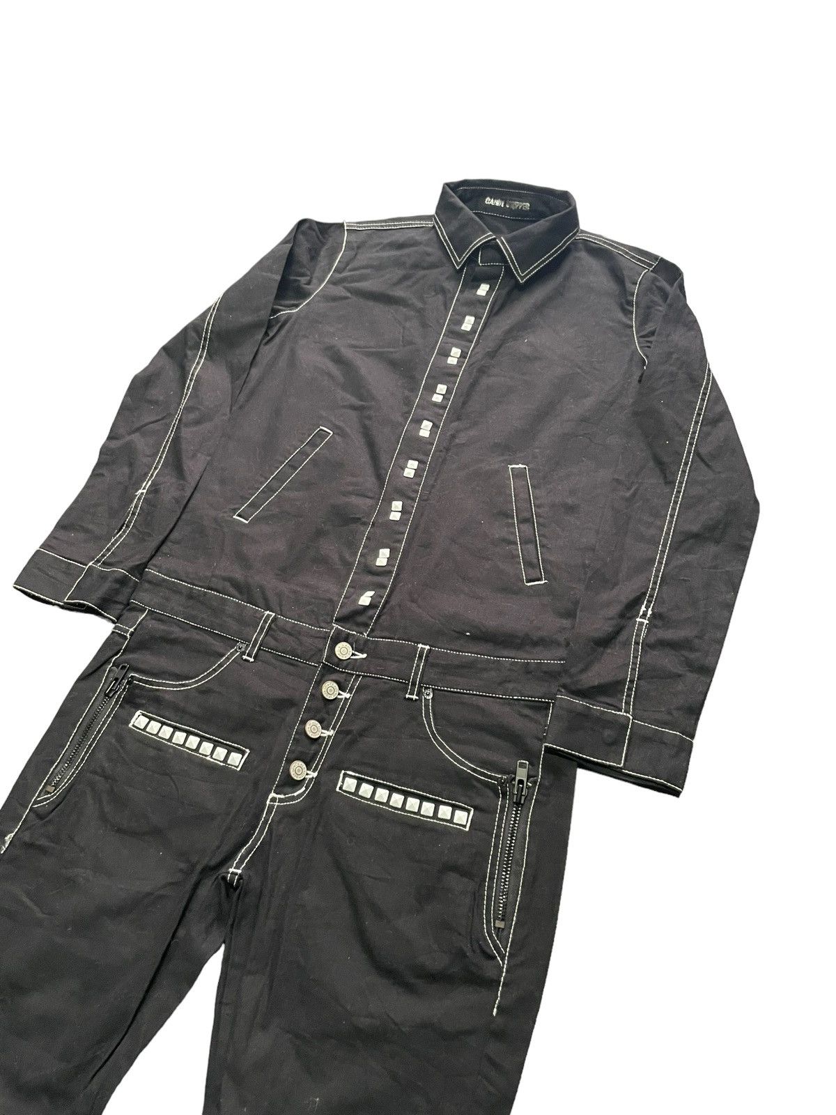 Japanese Brand Candy Stripper Punkers Overall Size 36" / US 14 / IT 50 - 2 Thumbnail