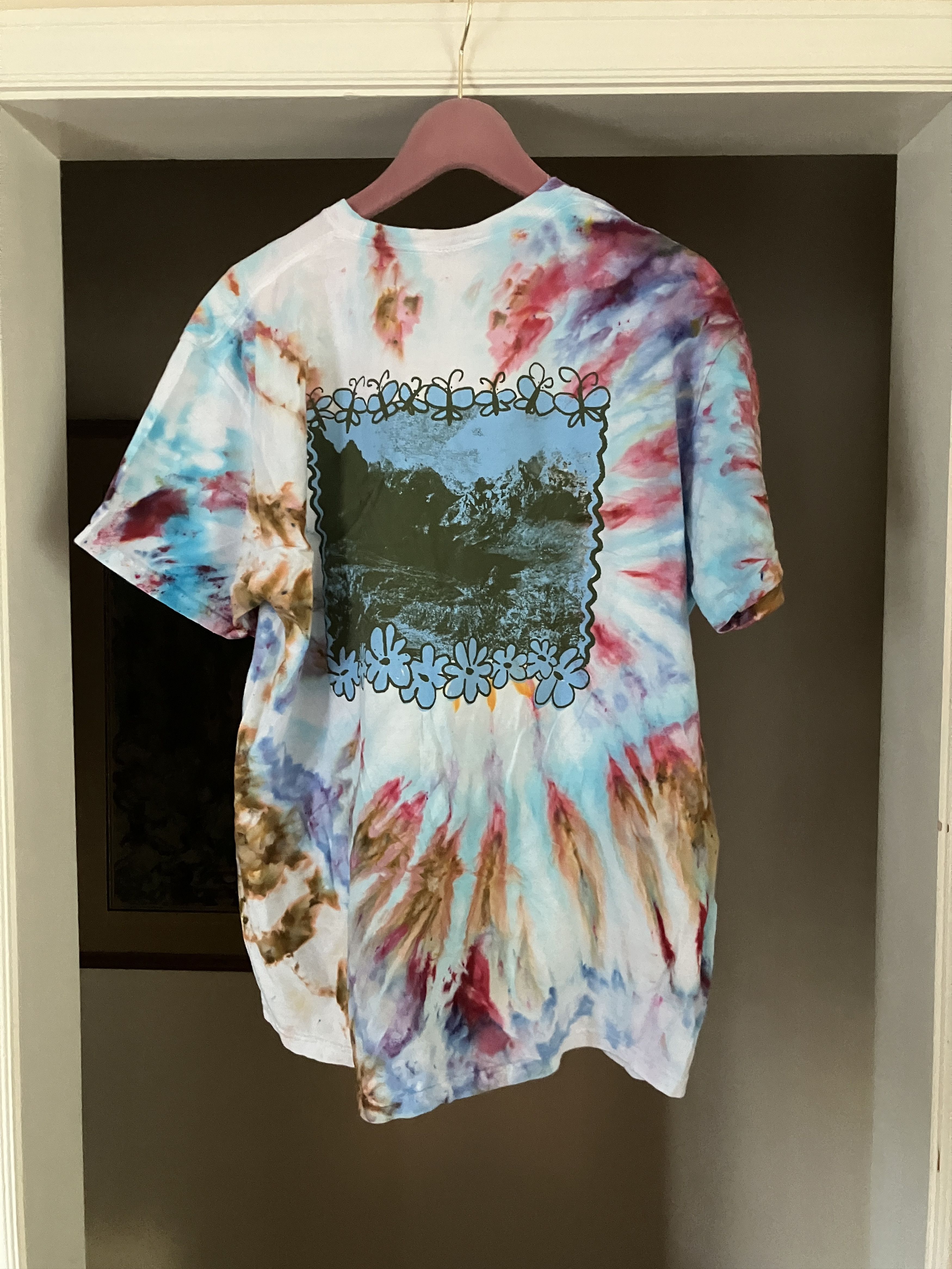 Grateful Dead × Vintage Thunder Shout Walking Bear Tie Dye Tee Size US XL / EU 56 / 4 - 3 Thumbnail