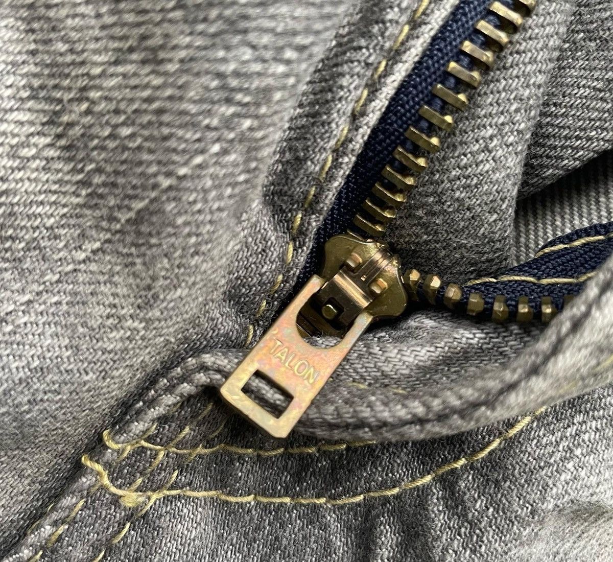 Japanese Brand Vintage Aka Nappie Hills Graphite Faded Wash Denim Size US 31 - 11 Thumbnail
