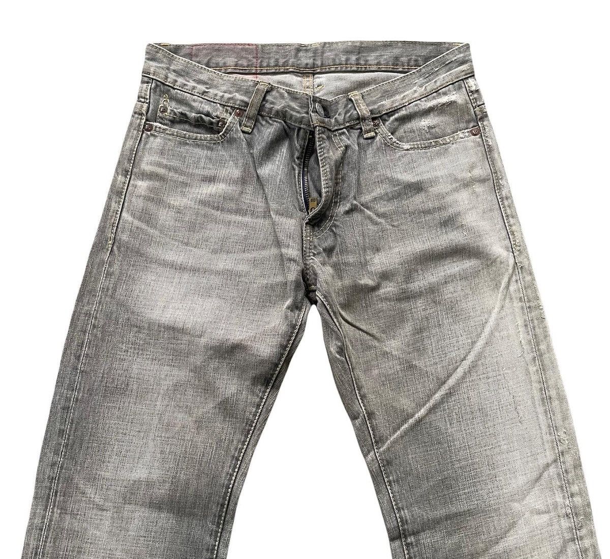 Japanese Brand Vintage Aka Nappie Hills Graphite Faded Wash Denim Size US 31 - 5 Thumbnail