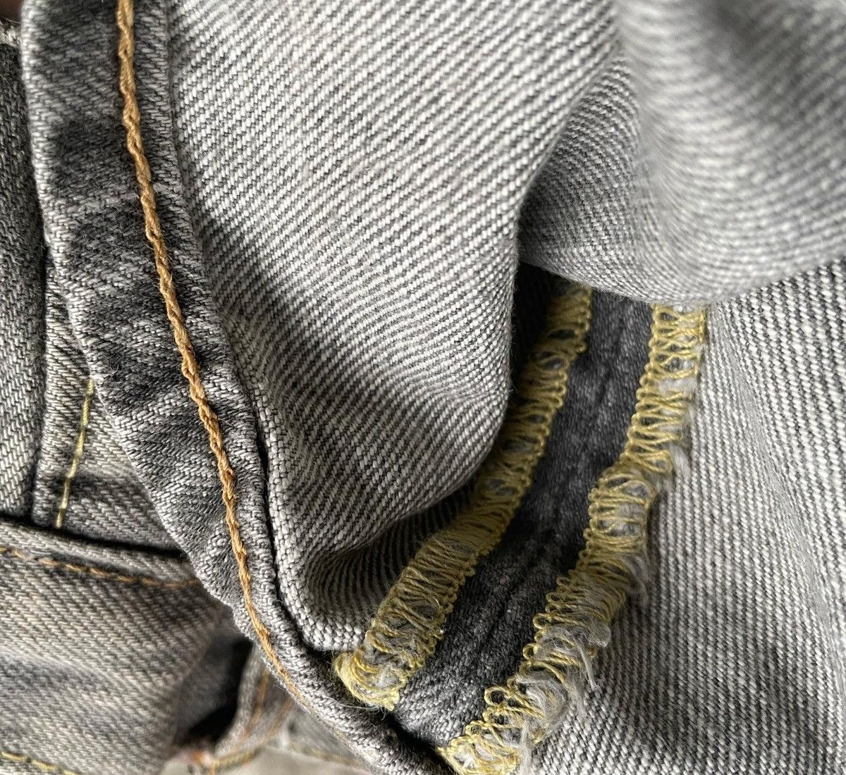 Japanese Brand Vintage Aka Nappie Hills Graphite Faded Wash Denim Size US 31 - 8 Thumbnail