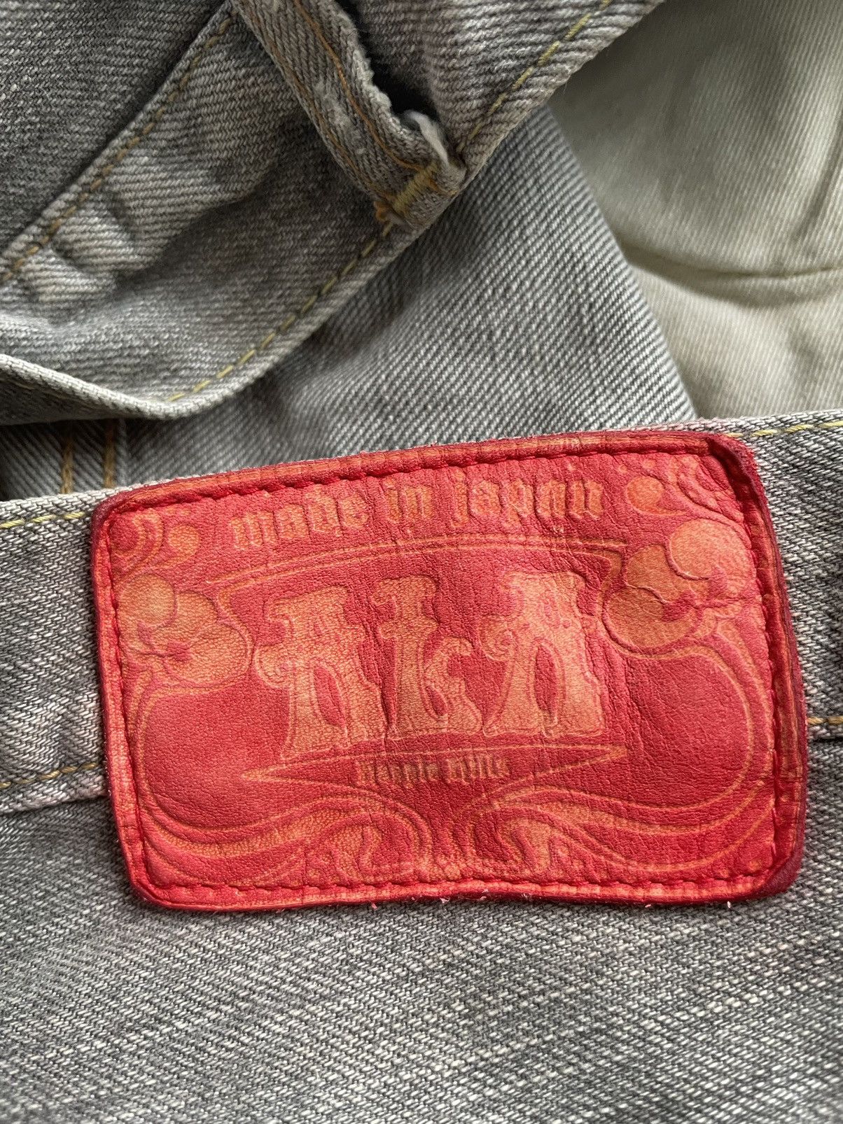 Japanese Brand Vintage Aka Nappie Hills Graphite Faded Wash Denim Size US 31 - 15 Thumbnail