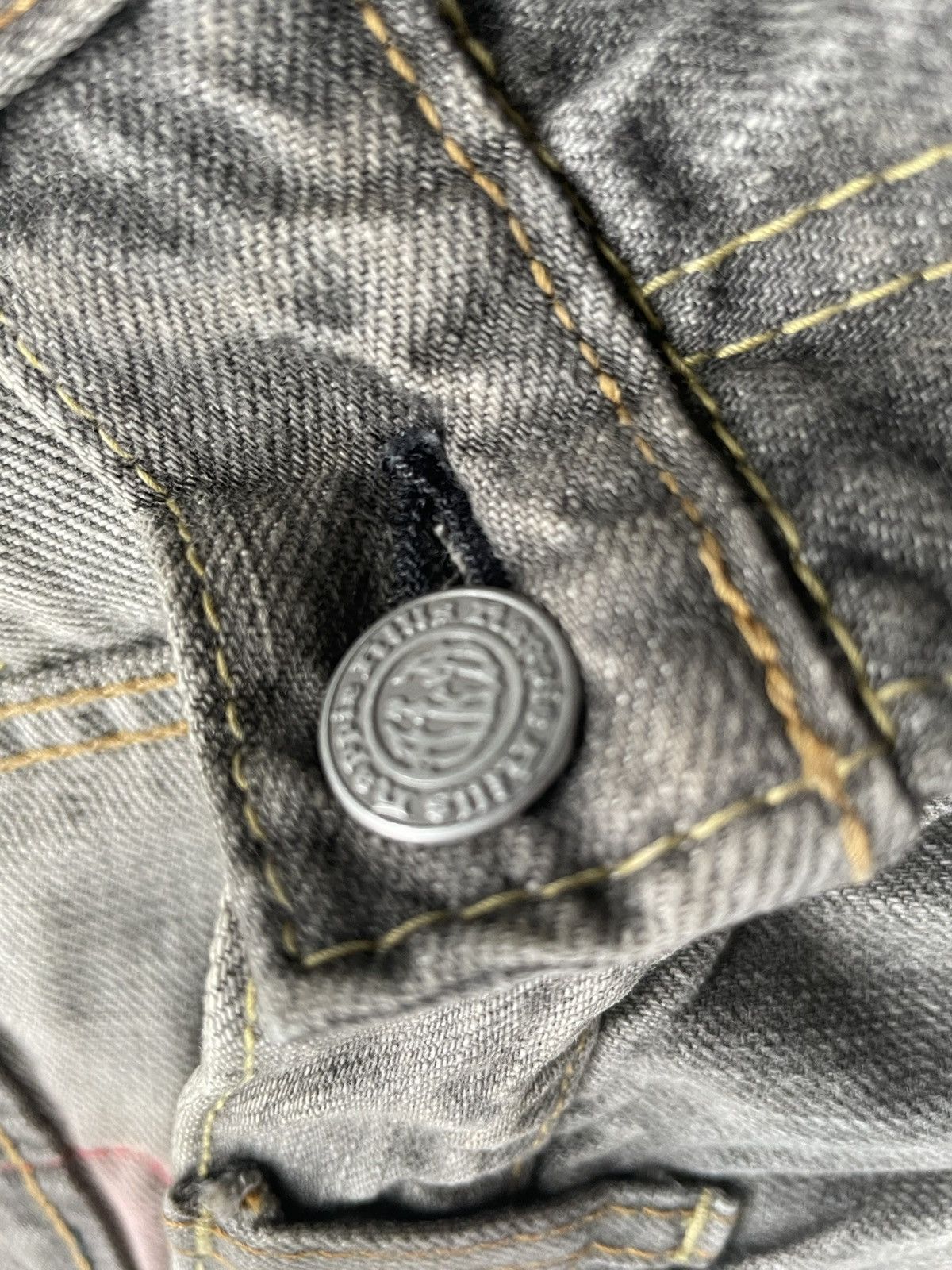Japanese Brand Vintage Aka Nappie Hills Graphite Faded Wash Denim Size US 31 - 18 Thumbnail