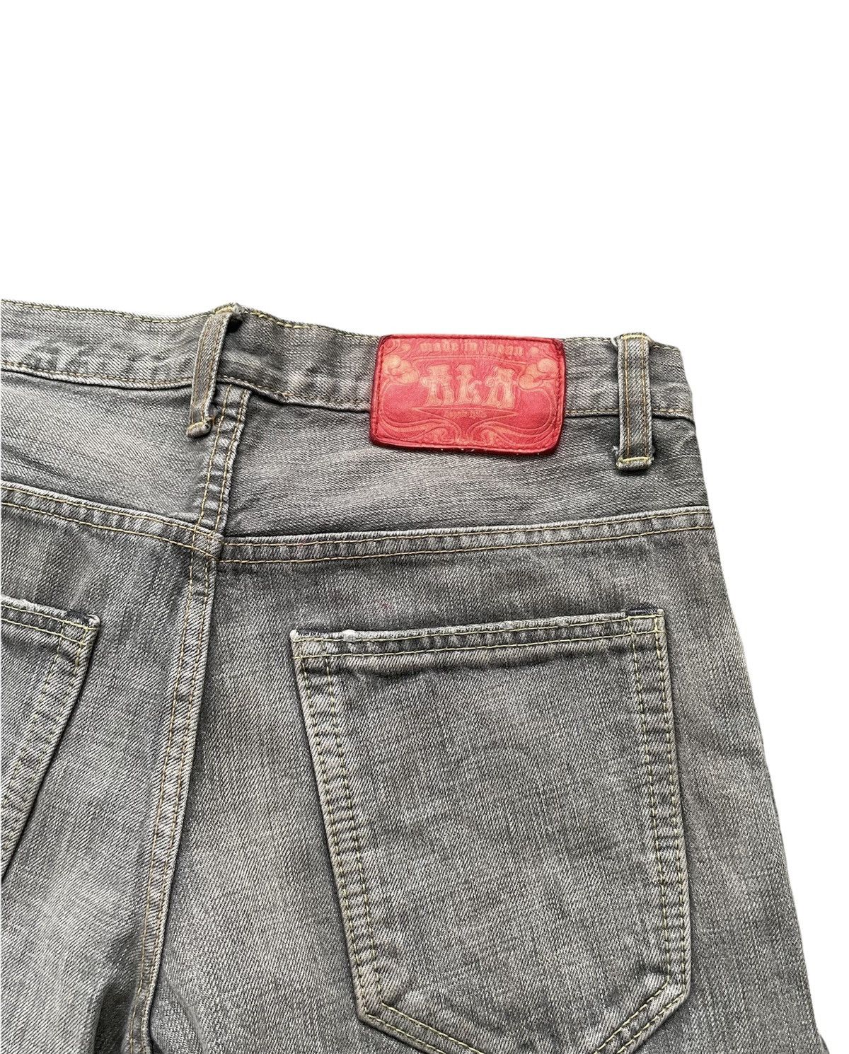 Japanese Brand Vintage Aka Nappie Hills Graphite Faded Wash Denim Size US 31 - 14 Thumbnail