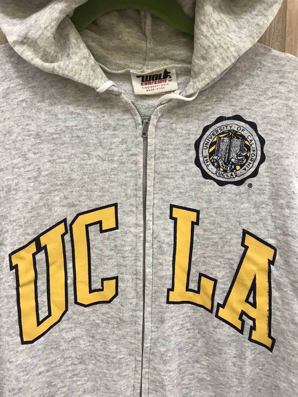 Other Vintage 🔥 UCLA Distressed Hoodie Zipper Size US M / EU 48-50 / 2 - 2 Thumbnail