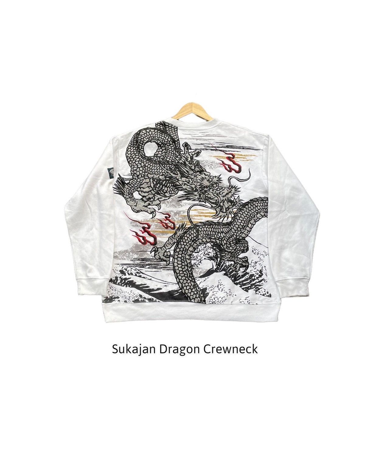 Japanese Brand Sukajan Dragon Crewneck Size US XL / EU 56 / 4 - 1 Thumbnail