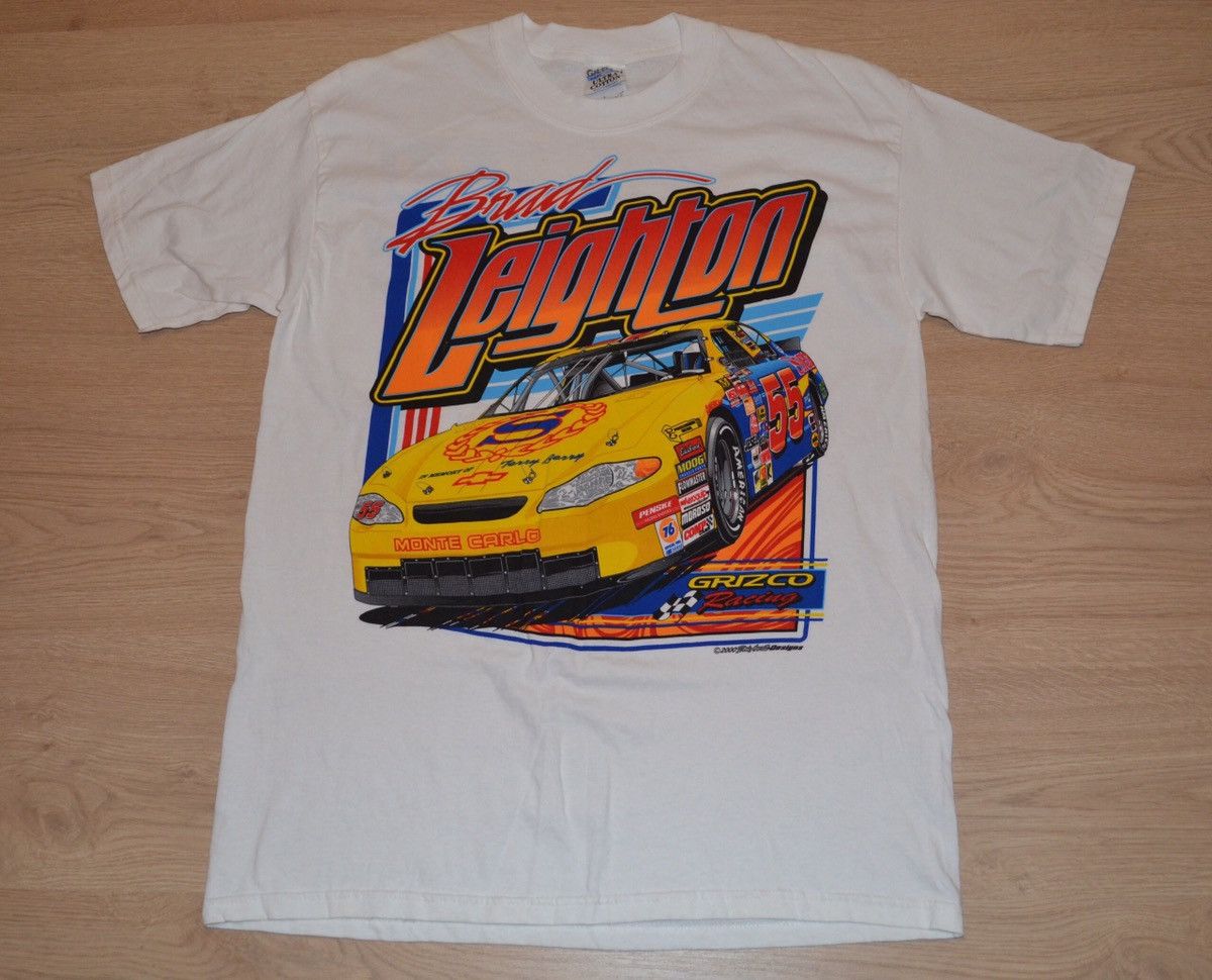 Pre-owned Nascar X Racing Brad Leighton 2000 Monte Carlo Formula1 Carhartt Stussy In White