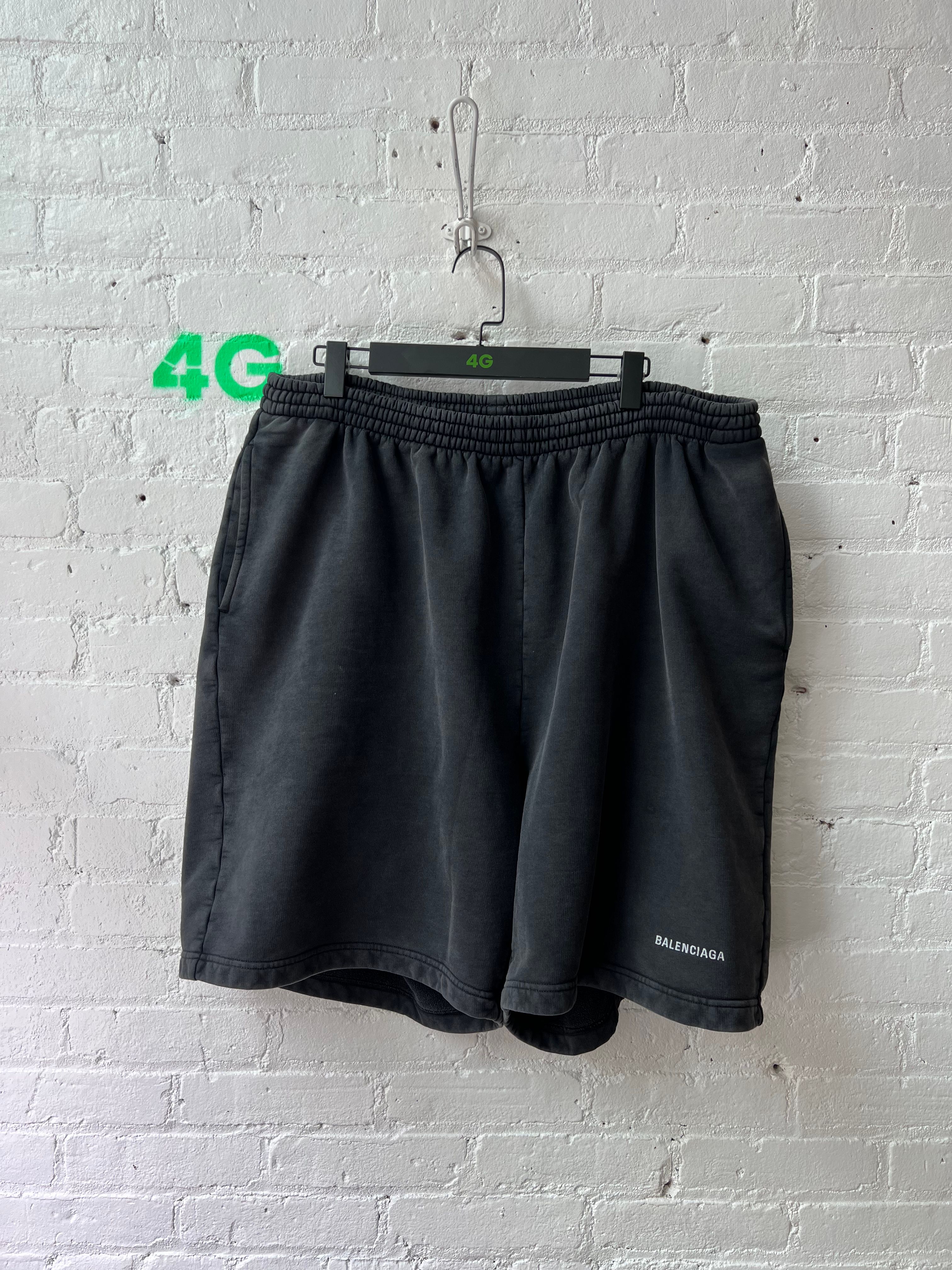 Pre-owned Balenciaga Oversized Sweat-shorts Demna In Black