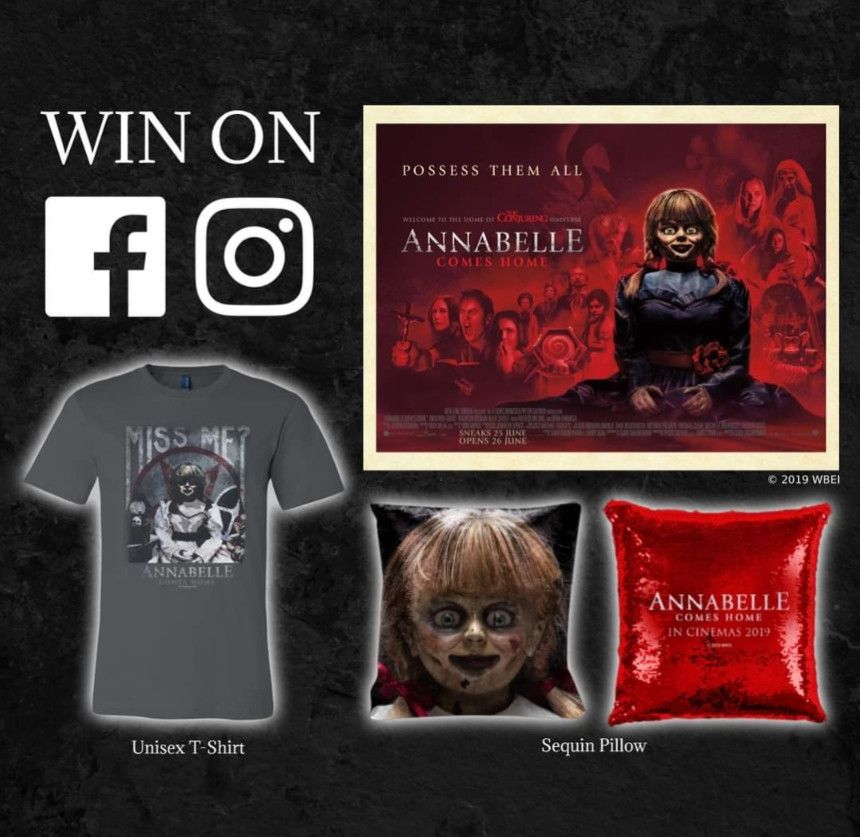 Vintage Annabelle Comes Home Horror Movie Promo Tee Size US L / EU 52-54 / 3 - 6 Thumbnail